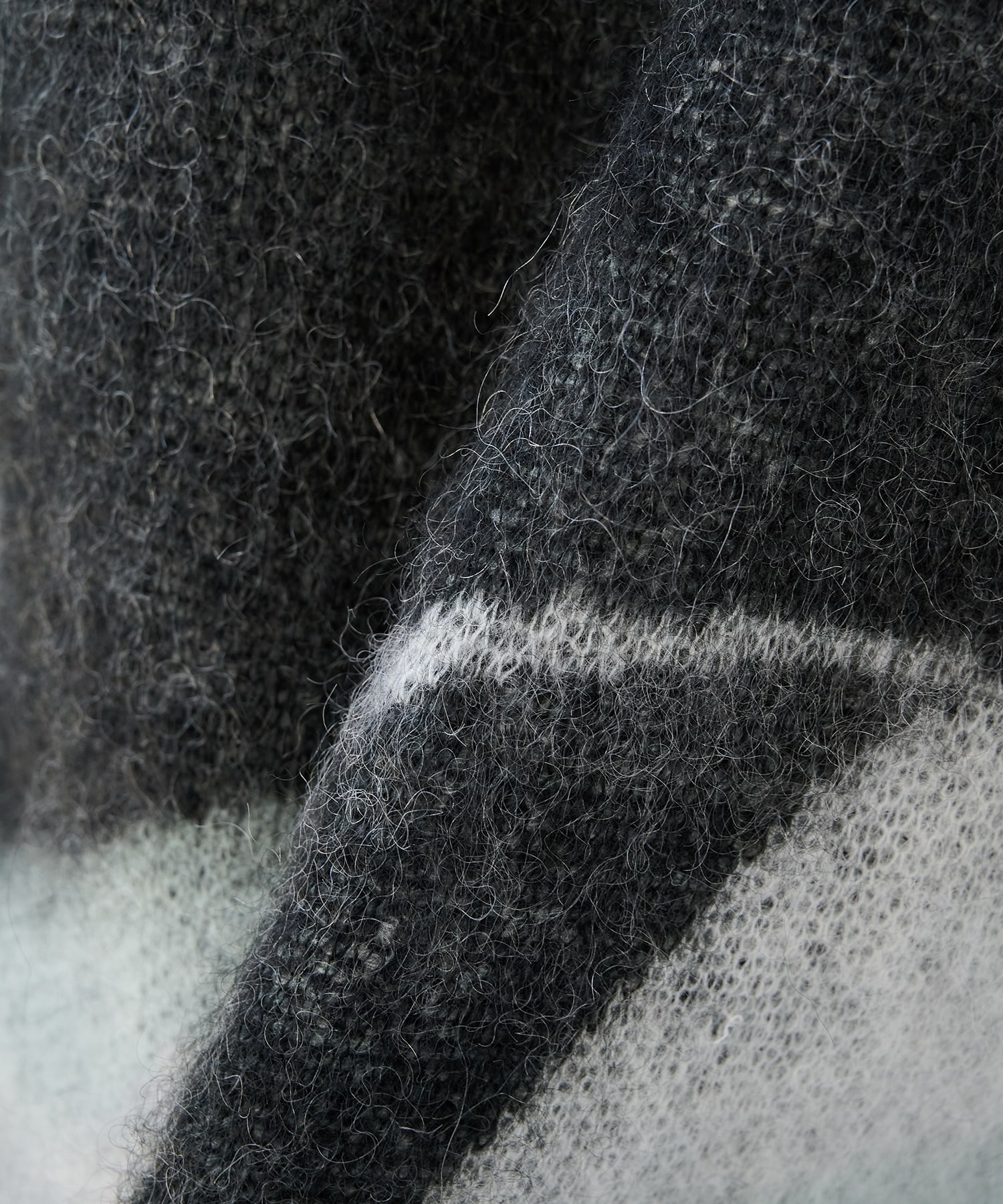 別注 Mohair Jacquard Cardigan WRAPINKNOT