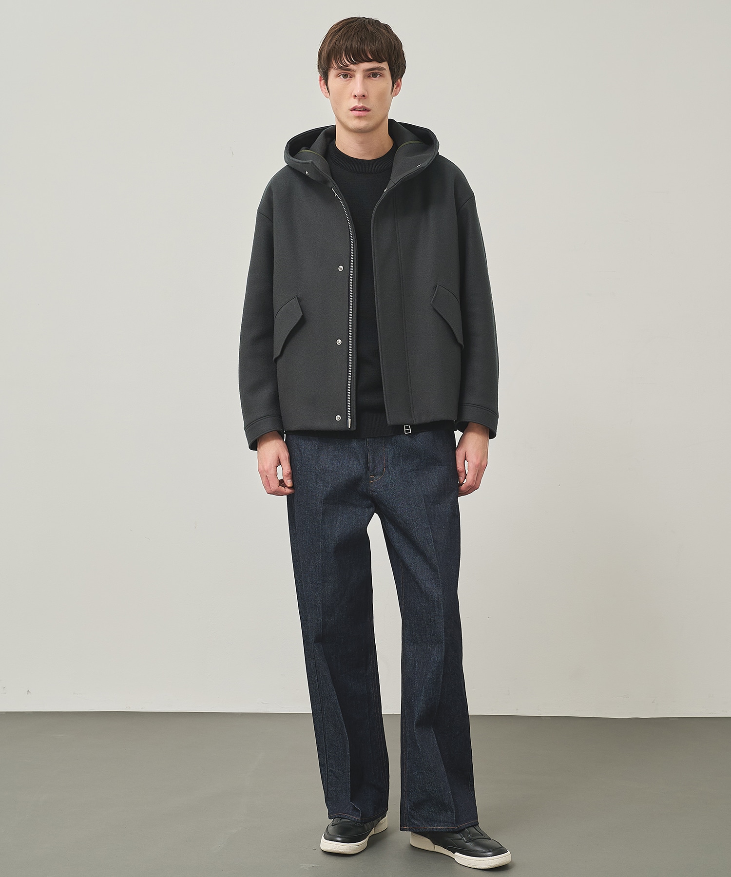 Super140 Wool Melton Short Mods STUDIOUS