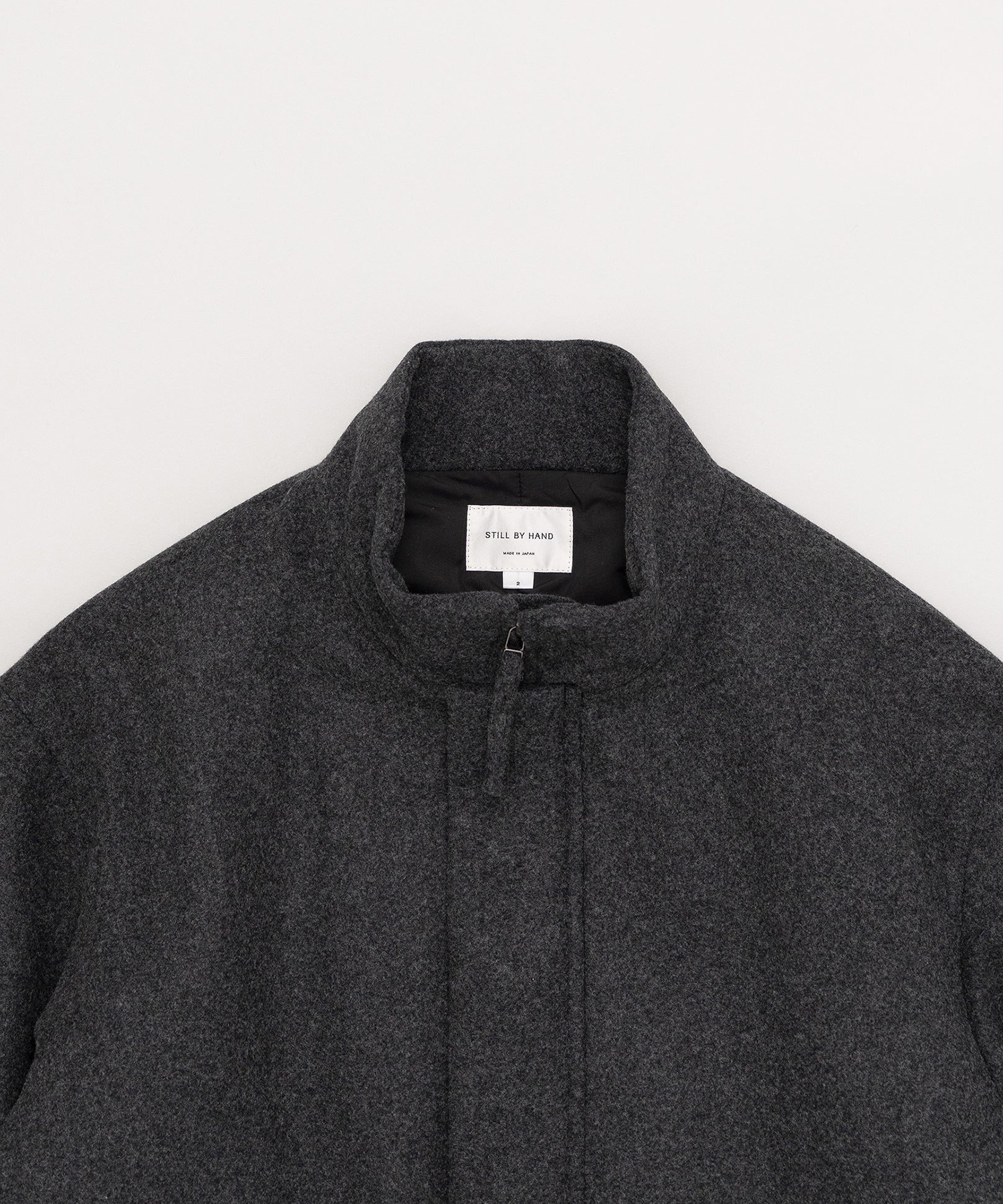 Padded wool blouson STILL BY HAND