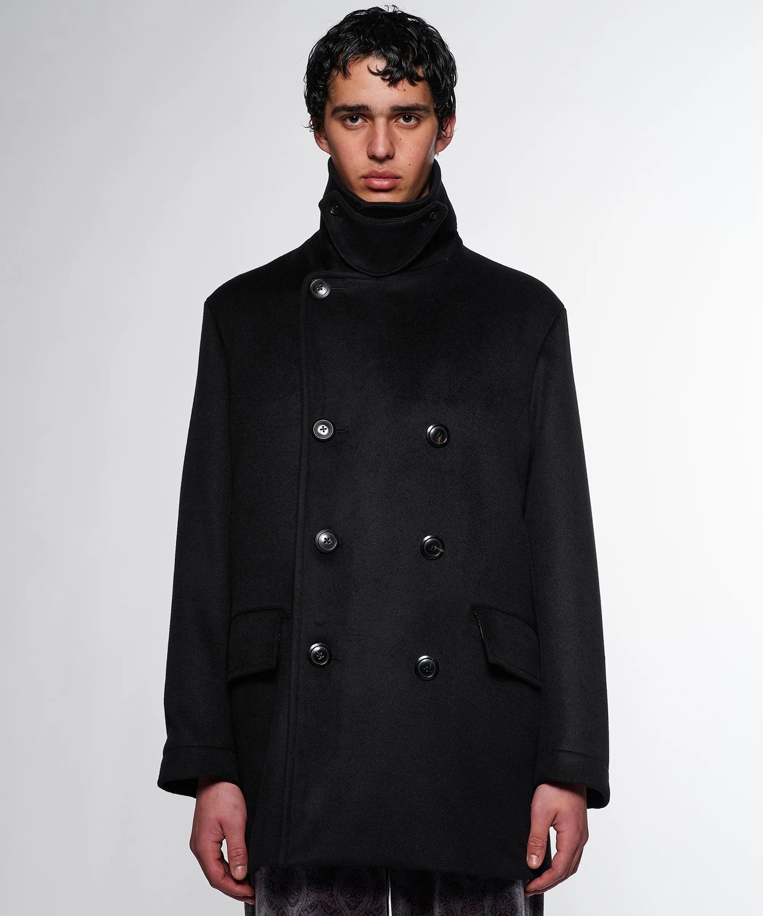 ウールシルクカシミヤビーバー / ブリッジコート MARKAWARE/marka