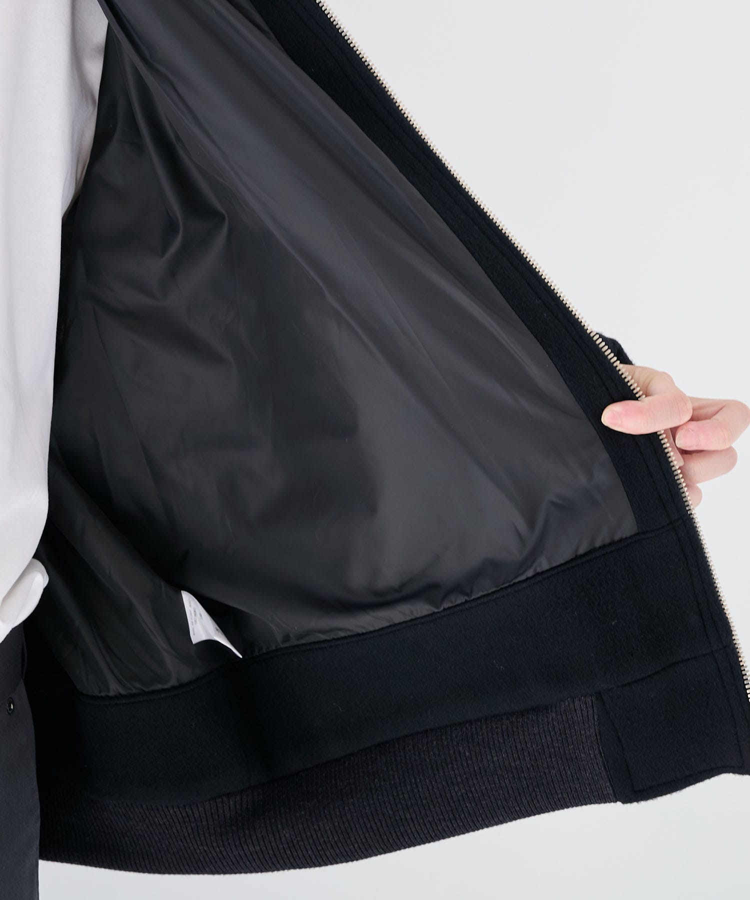 WOOL ZIP FLIGHT JACKET is-ness