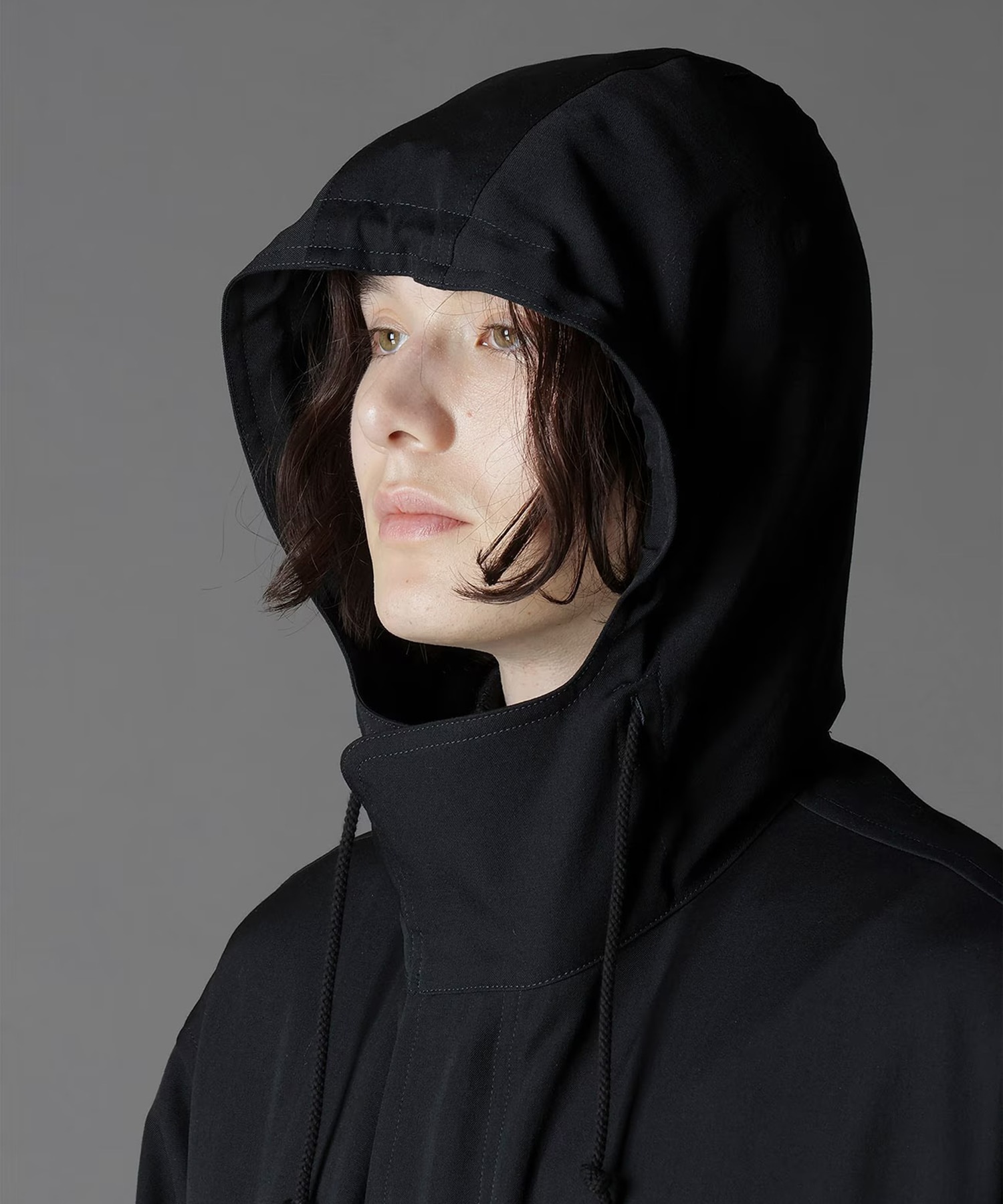 W/GABARDINE HOODED MODS COAT GroundY