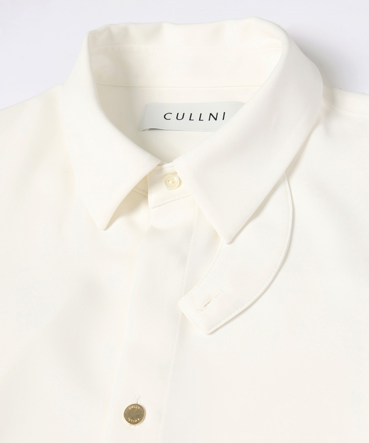 Double Cloth Chin Tab Long Sleeve Shirt CULLNI