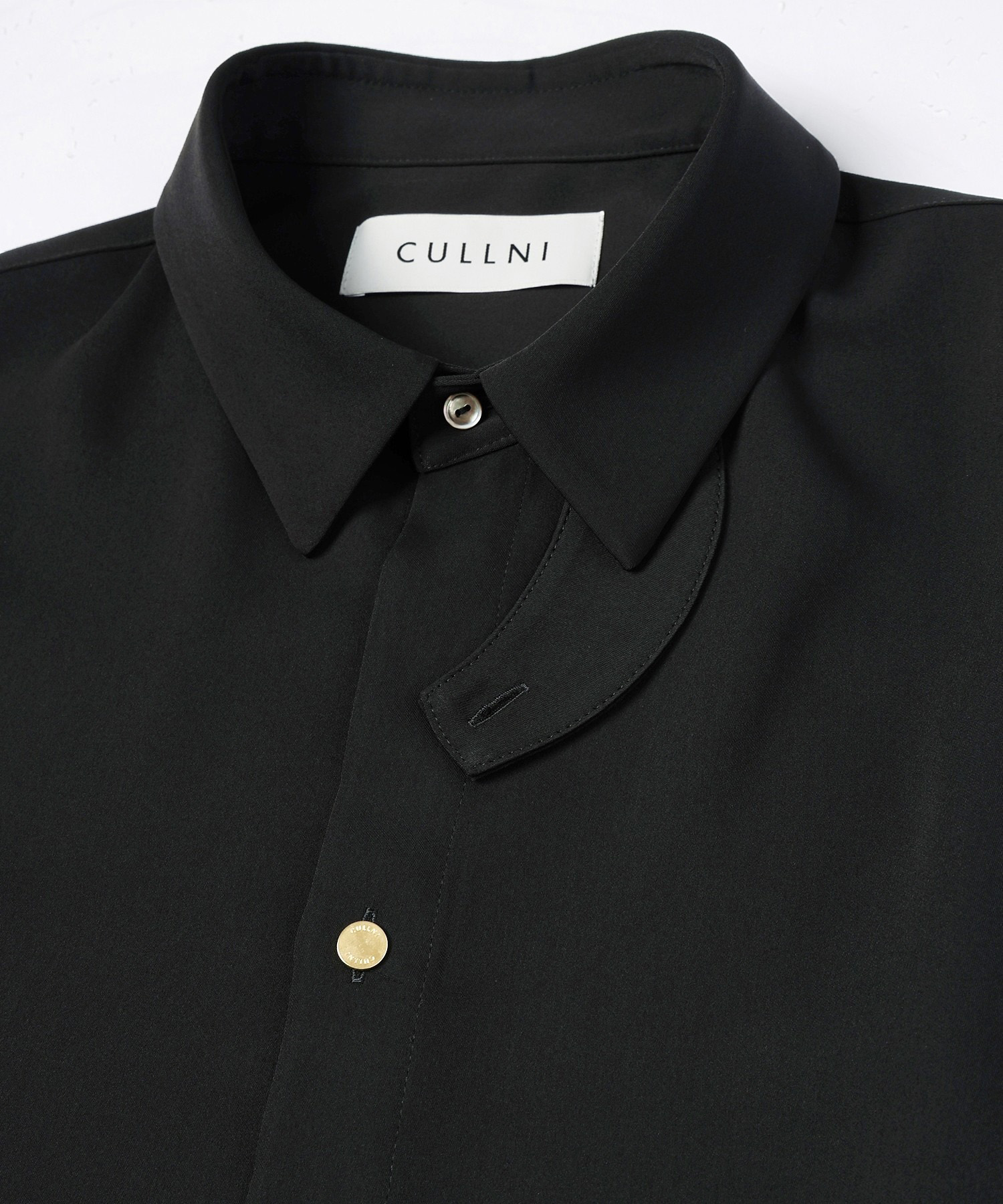 Double Cloth Chin Tab Long Sleeve Shirt CULLNI