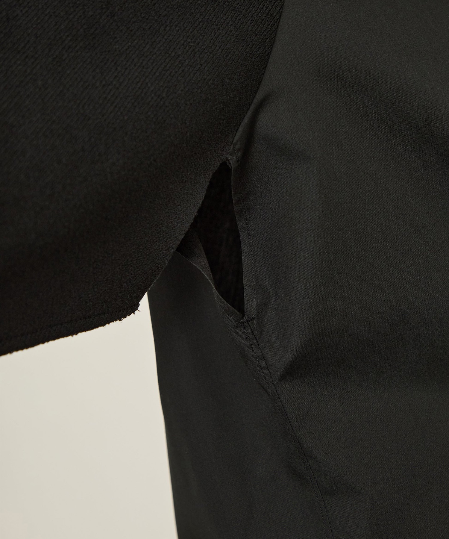 KNIT SLEEVE  DOCKING SHIRTS I'm here