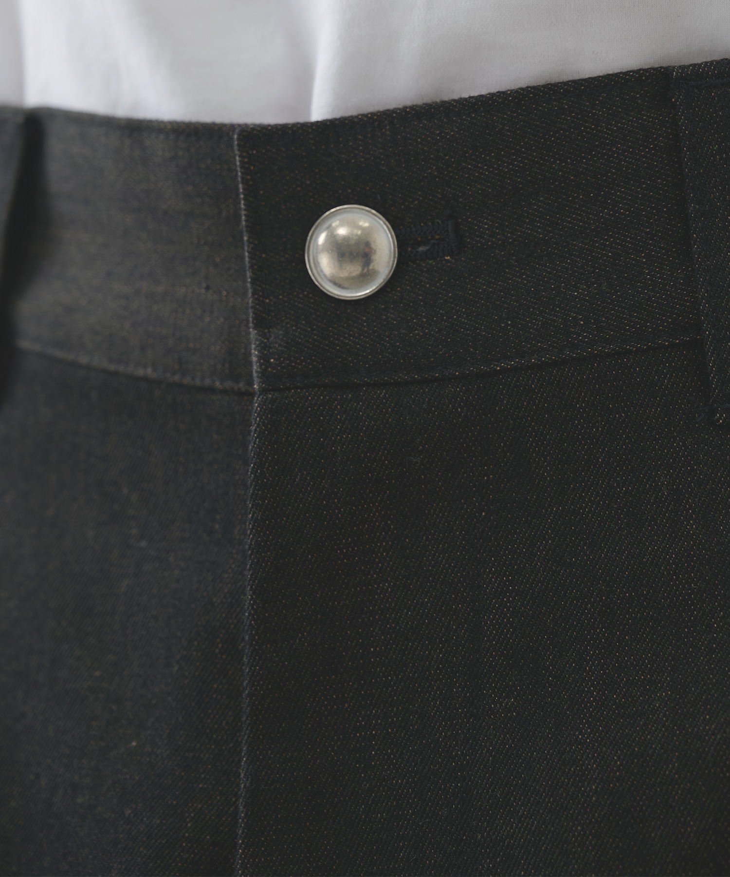 別注 denim easy half pants sulvam