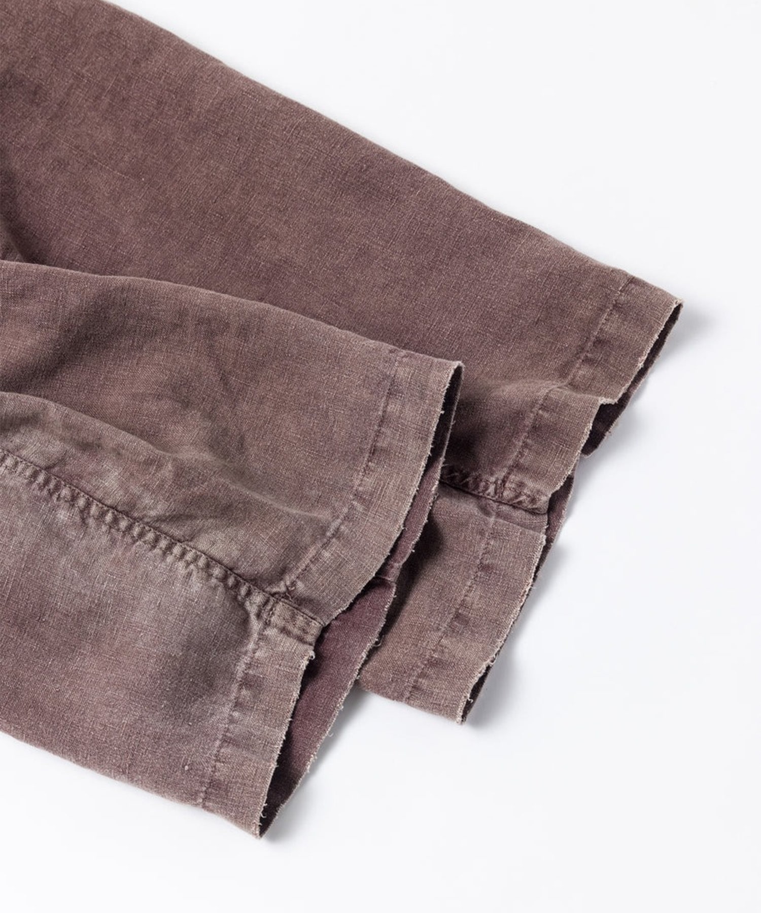FADED SULFUR DYED LINEN WIDE EASY PANTS ANACHRONORM