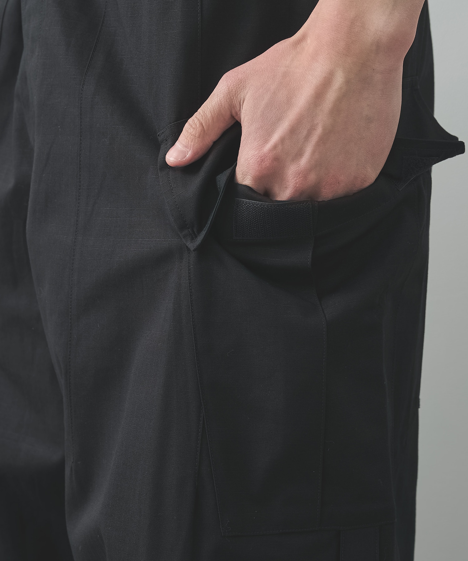 THE CHANGING LENGTH/HEM CROPPED CARGO PANTS POLIQUANT