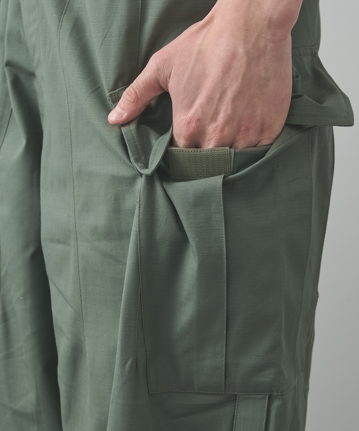 THE CHANGING LENGTH/HEM CROPPED CARGO PANTS POLIQUANT