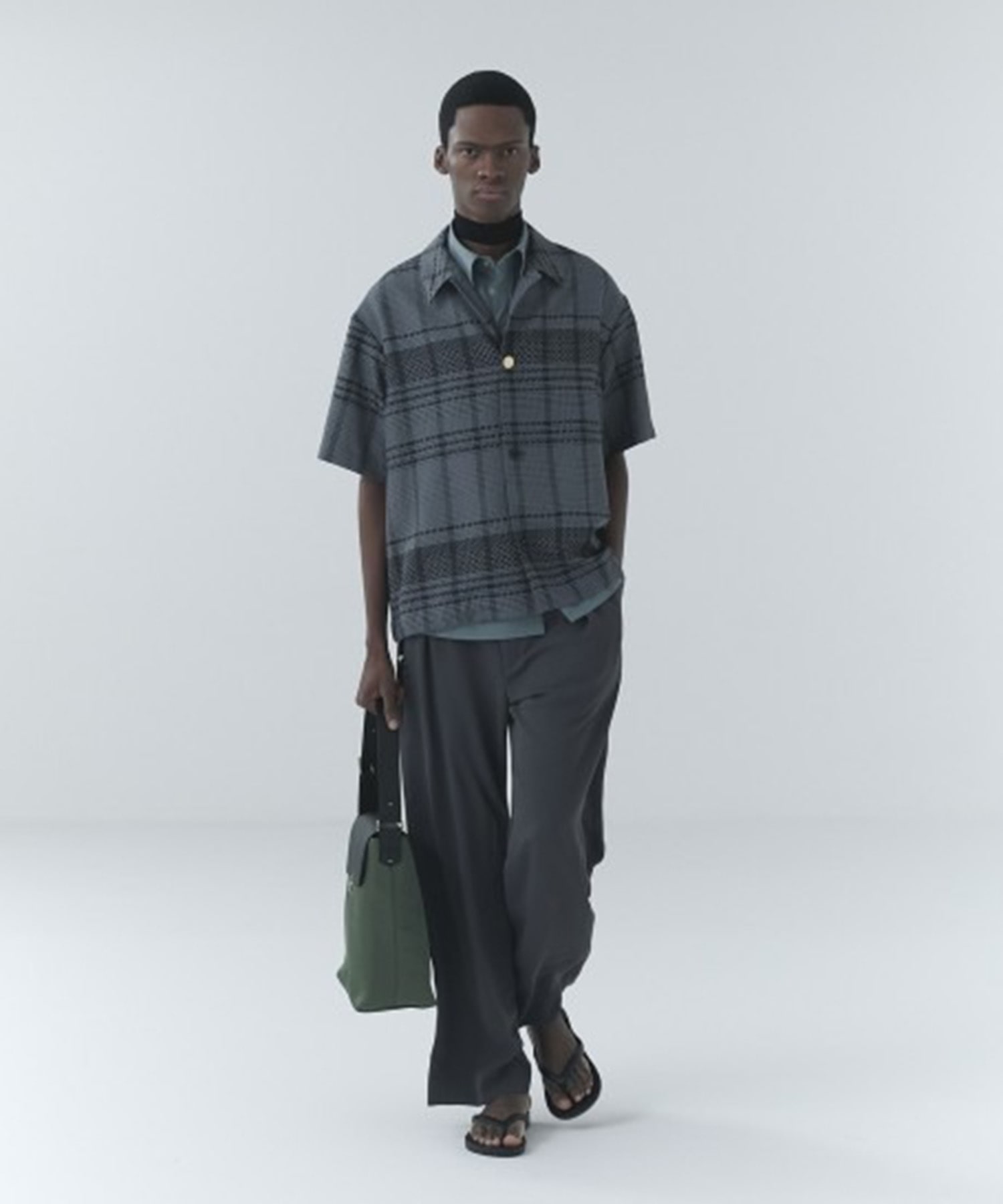 Double Cloth Tuck Wide Pant CULLNI