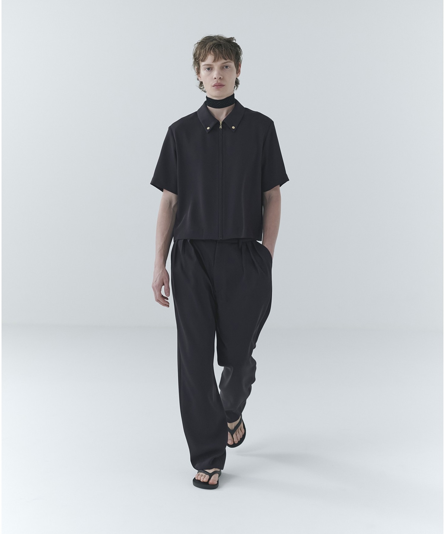 Dry Double Cloth 3Tuck Semi Wide Pant CULLNI