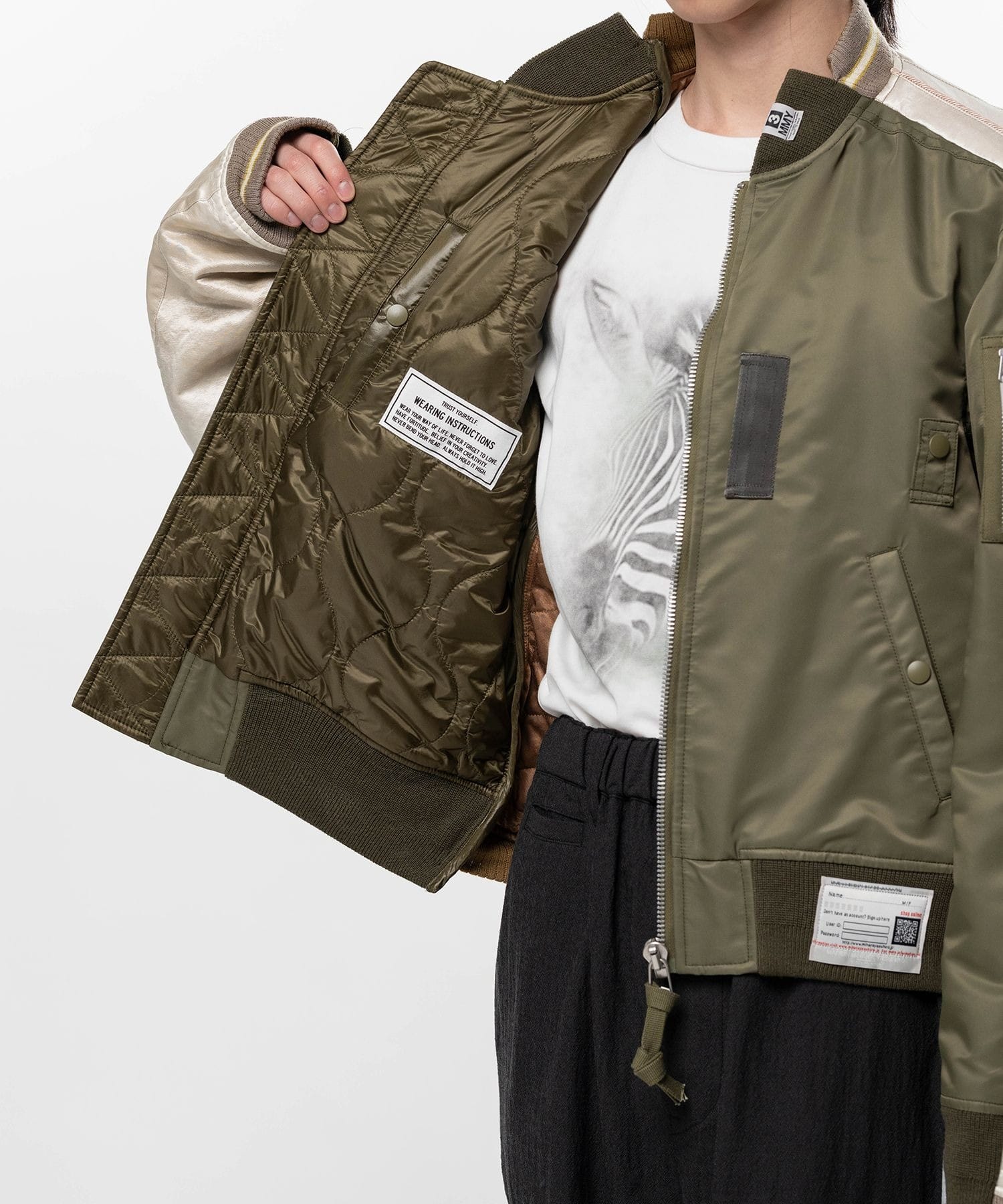 A16BL052 MA-1×SUKAJAN Maison MIHARA YASUHIRO