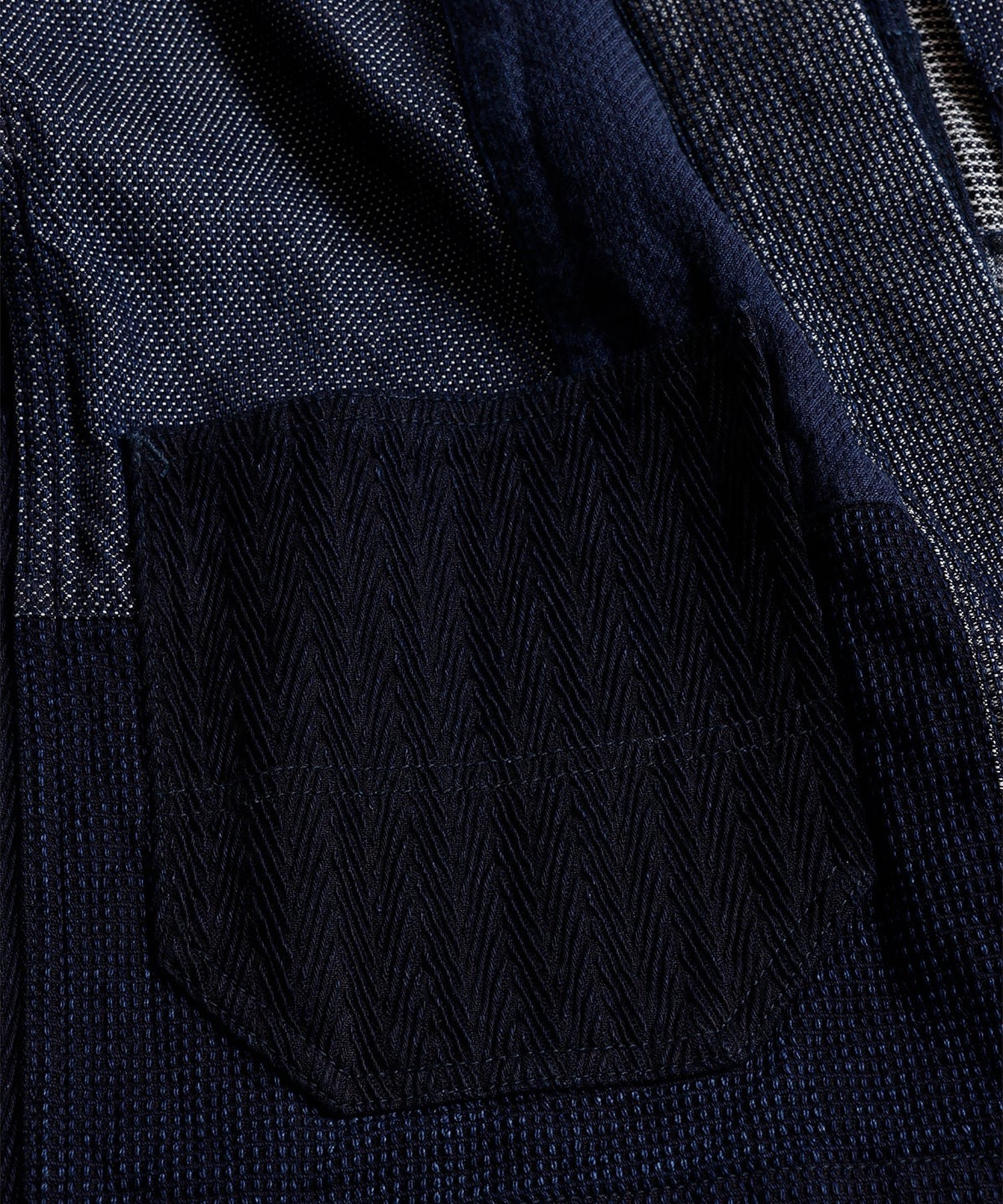 PACHWORK HAORI JACKET RINSE FDMTL