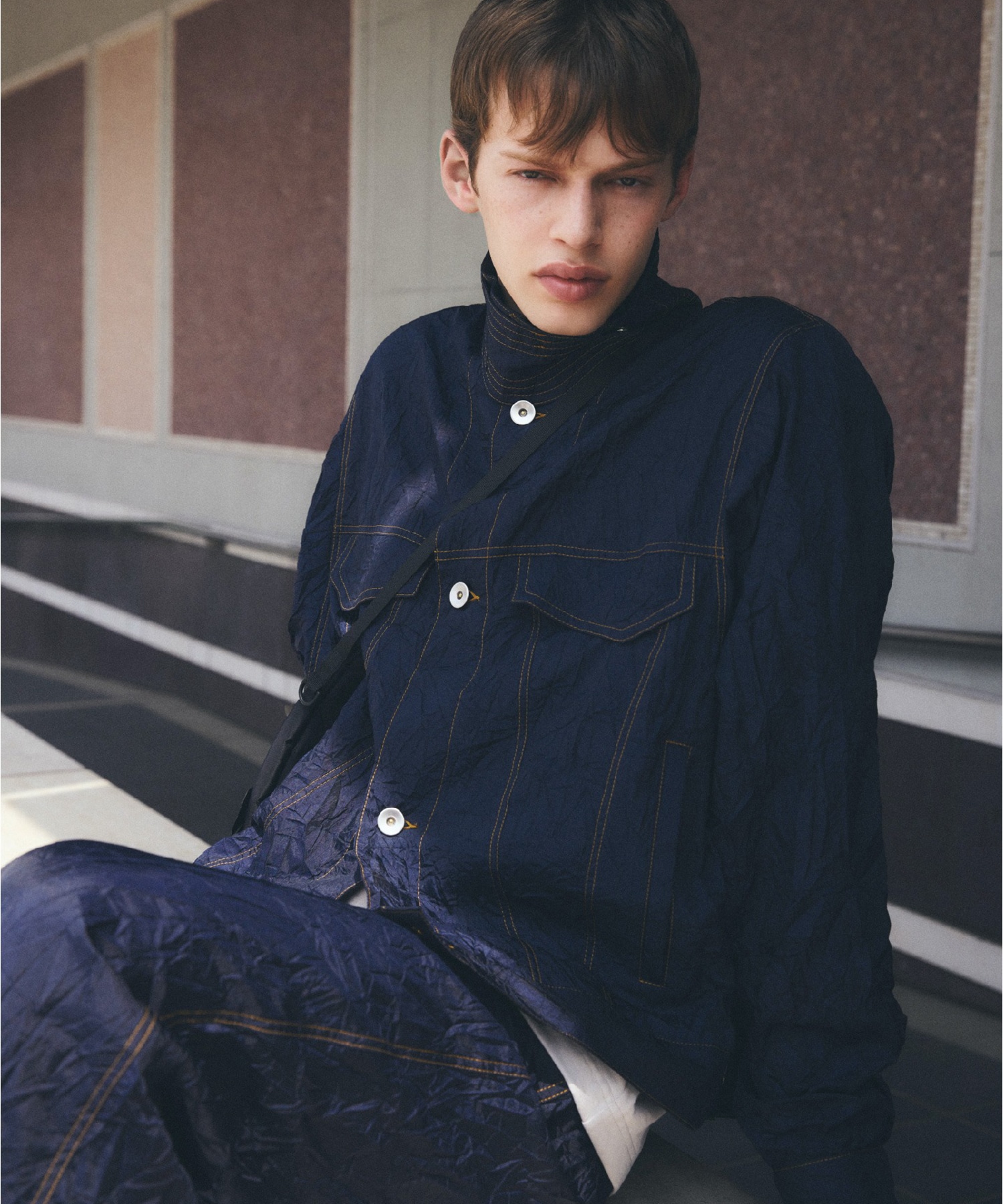 WRINKLE NYLON TT JACKET YDOT