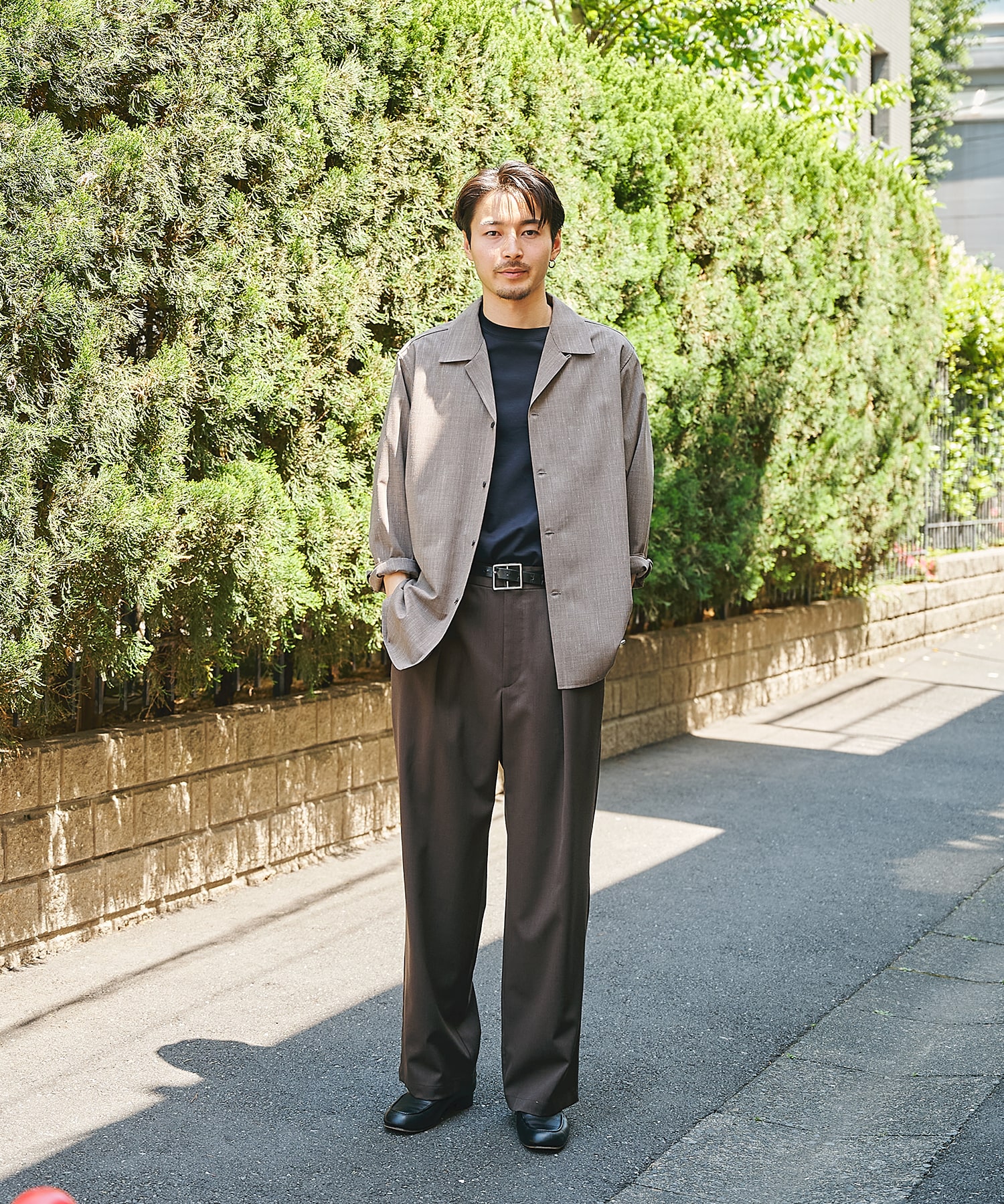 Linenｗool Cupra Shirts STUDIOUS