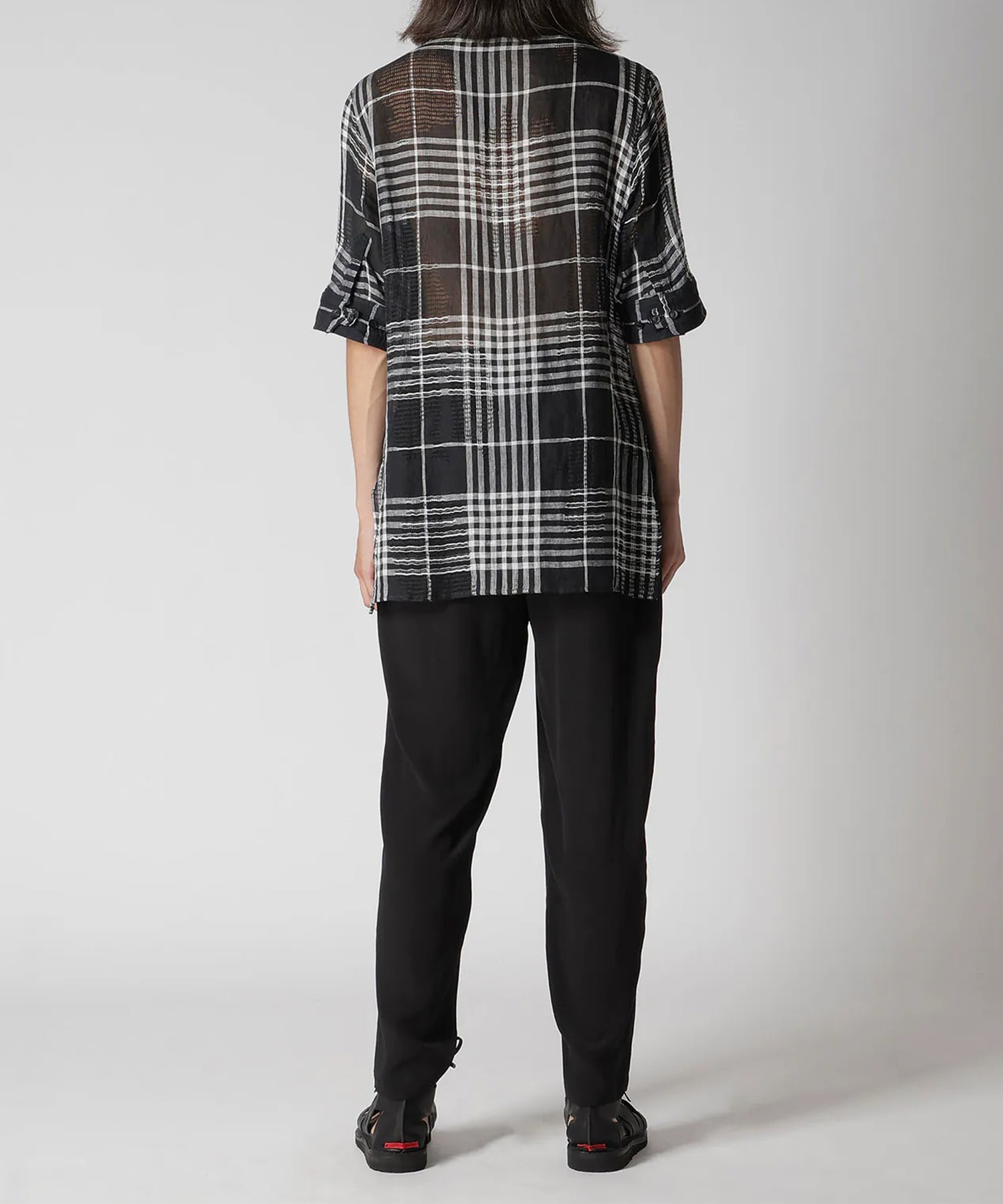 HK-B71-313 CHECK S/S SHIRT Yohji Yamamoto