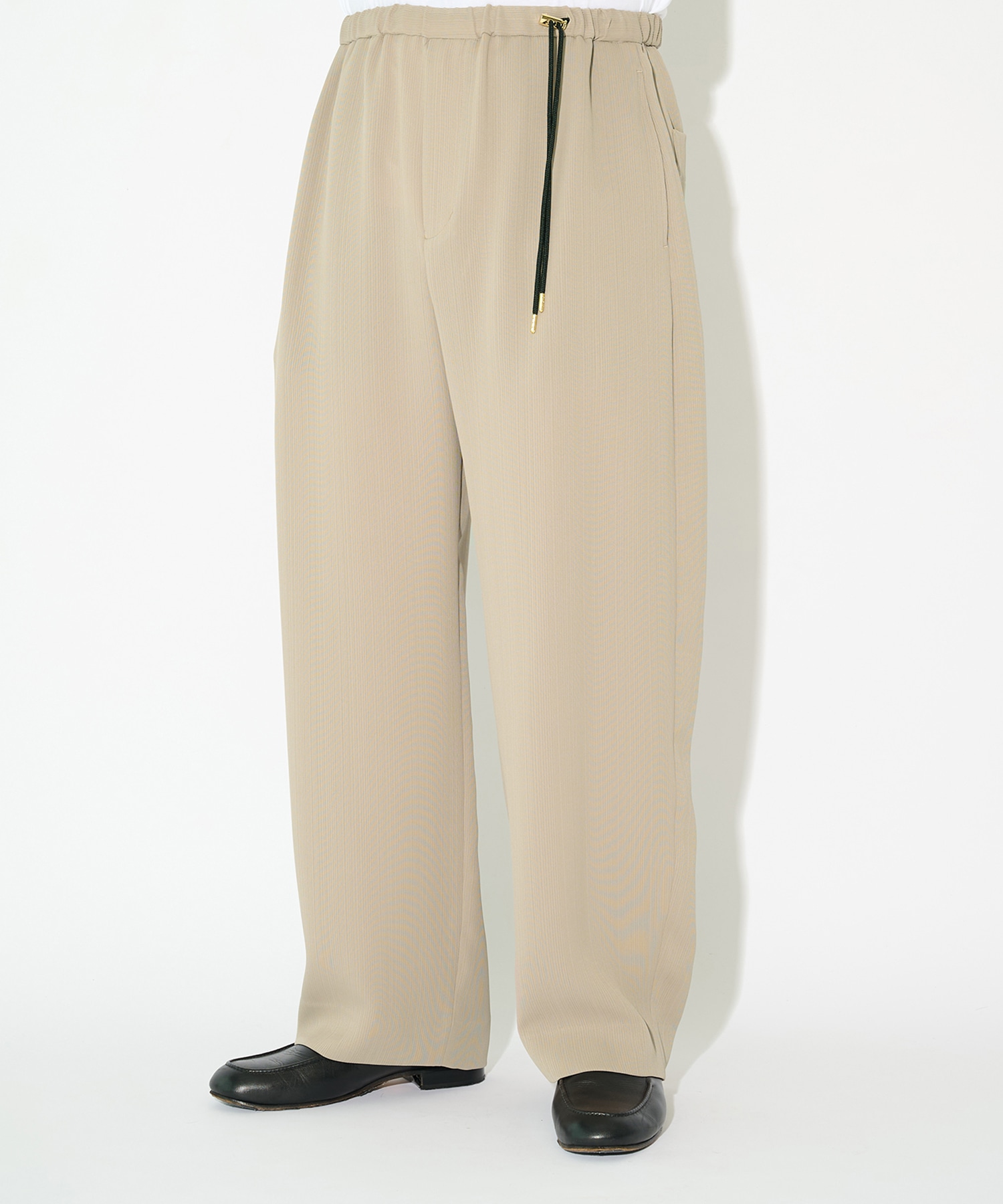 別注 Cord pique Drawstring Relaxed Pants CULLNI