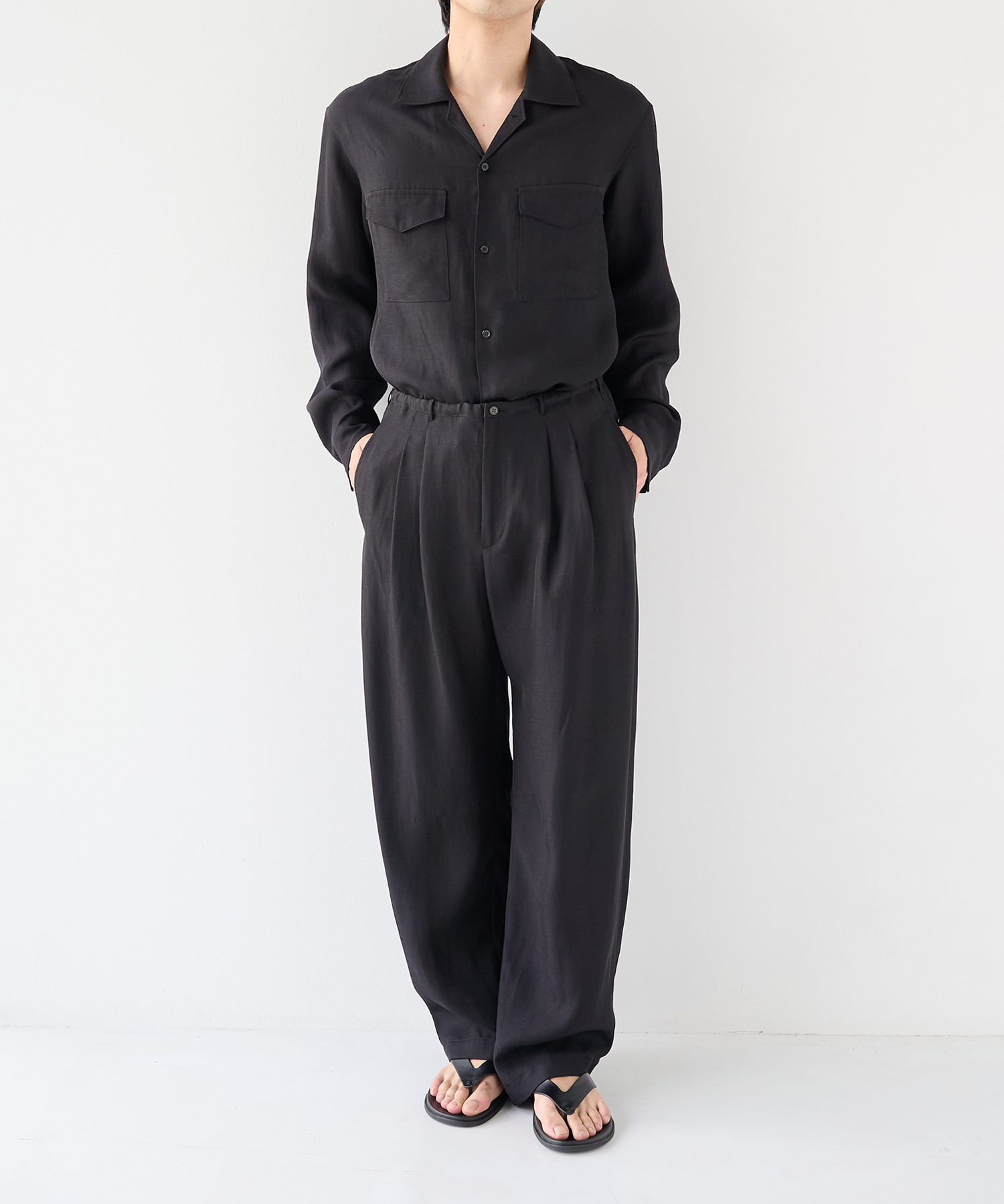 Noseason Linen Open Shirts STUDIOUS