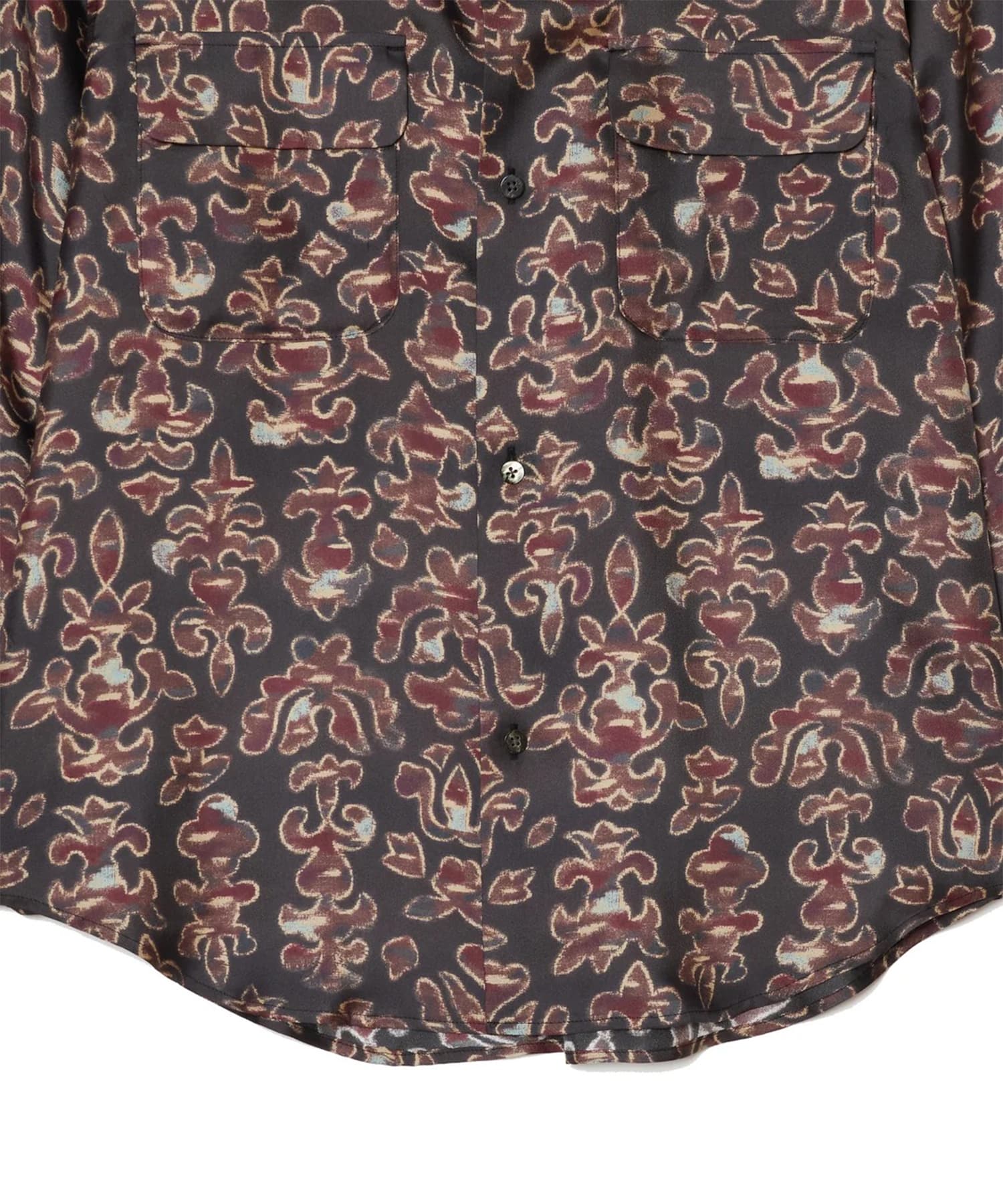 SILK OPEN COLLER SHIRT SUGARHILL