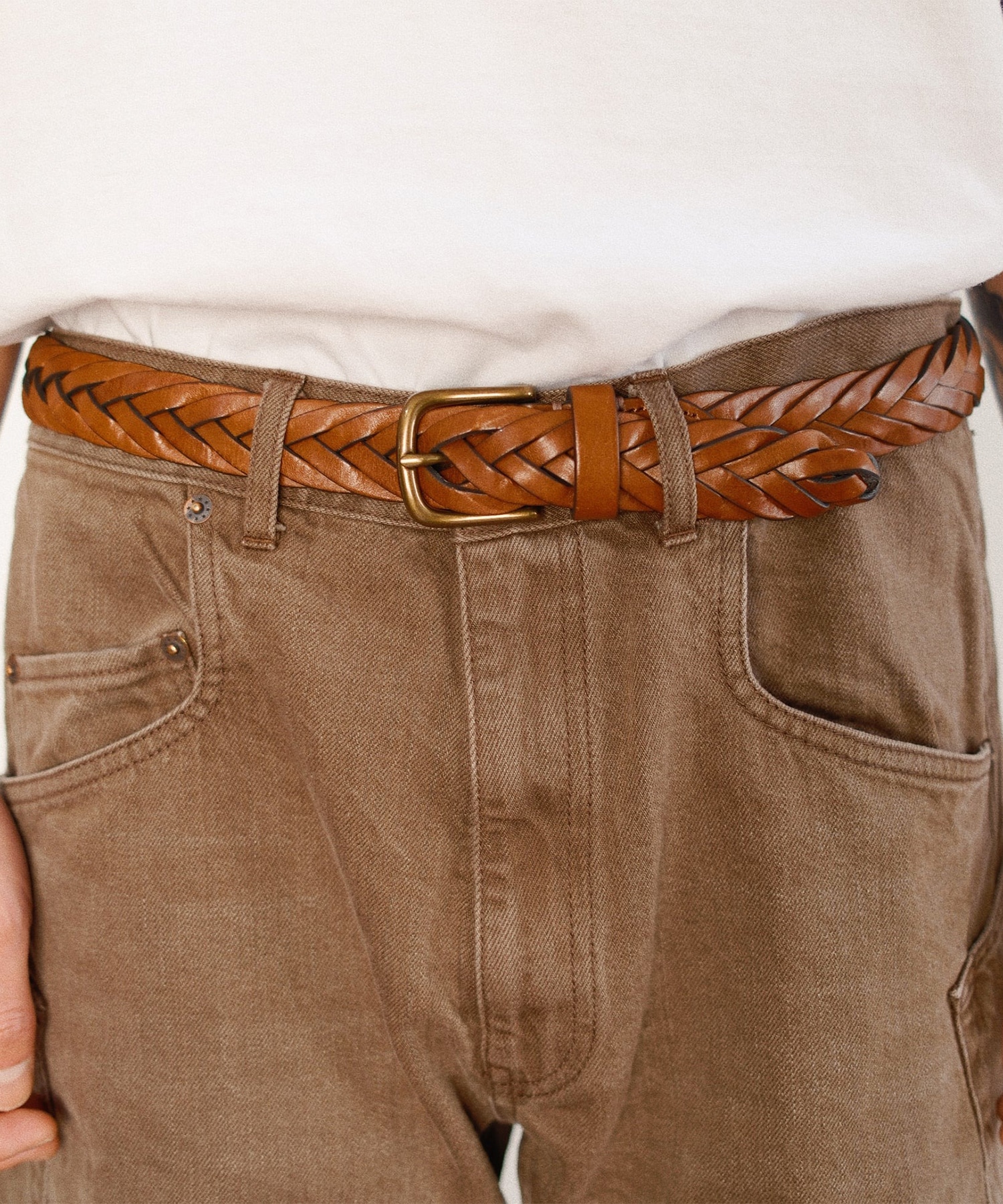 3D cutting denim pants KHOKI