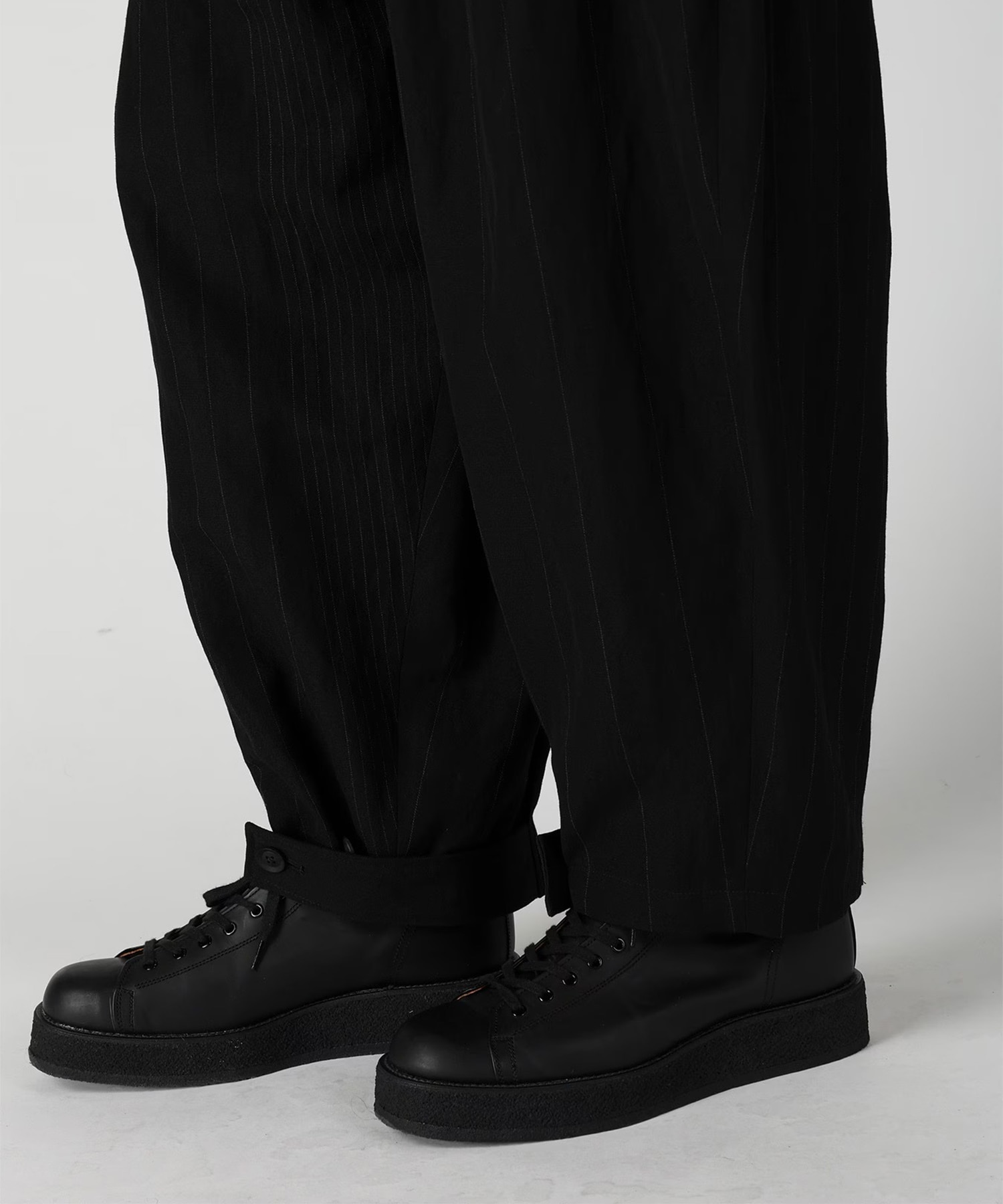 HEM TAB WIDE TUCK PANTS Yohji Yamamoto