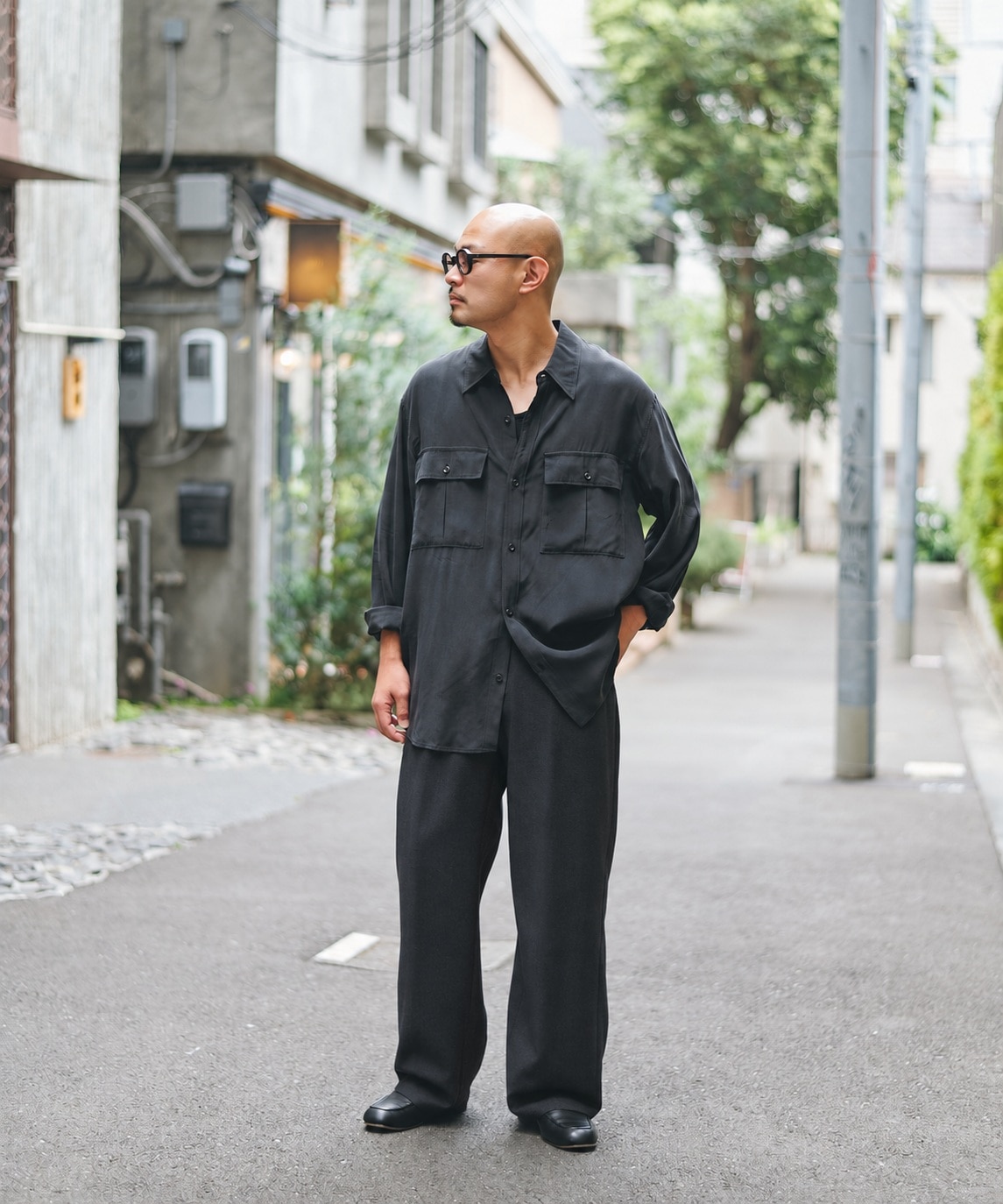 Wool Smart Straight Slacks STUDIOUS