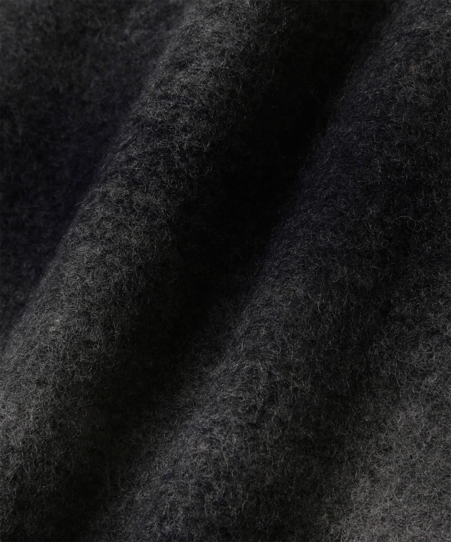 wool shaggy check jacket long and wander
