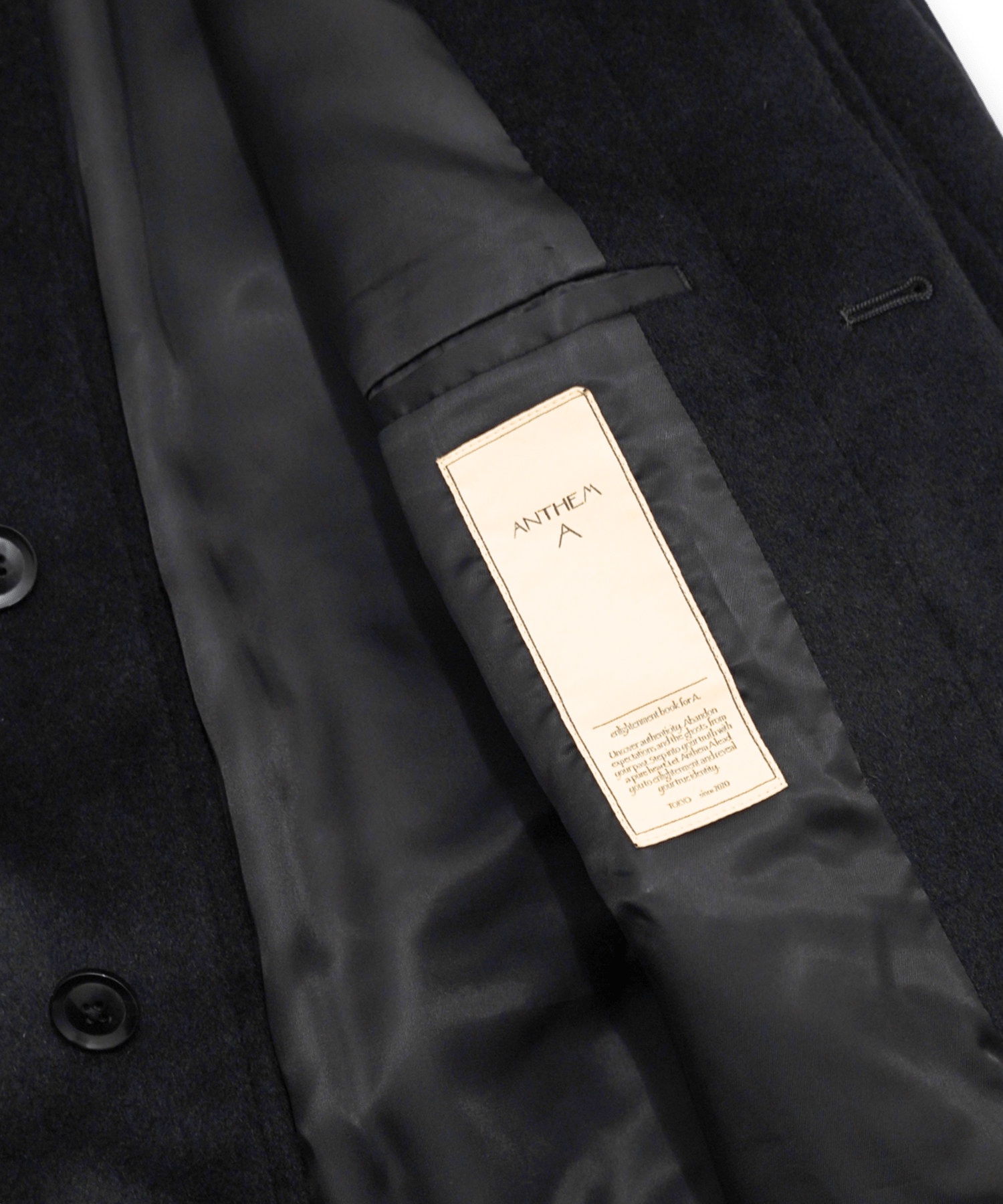 ANGOLA WOOL BALMACAN COAT ANTHEM A