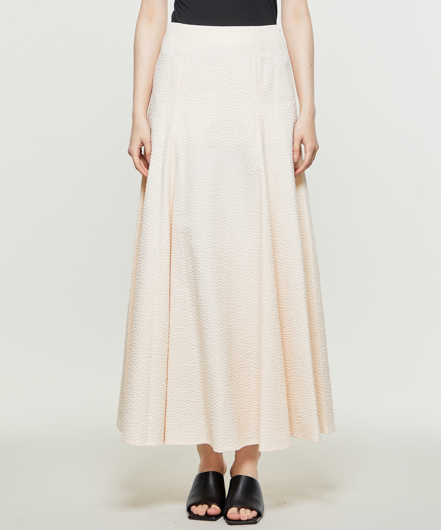 ATON DEL CELLO COTTON PINTUCK SKIRT 01 - ロングスカート