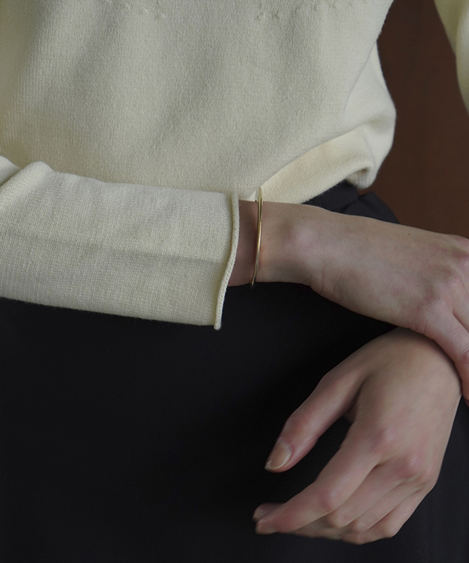 ROLL H/N KNIT TOPS(1 IVORY): CLANE: WOMENS｜ STUDIOUS ONLINE公式