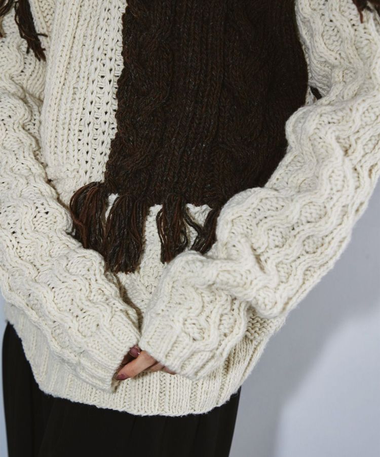 Patchwork Hand Knit(FREE ECRU): TODAYFUL: WOMENS｜ STUDIOUS ONLINE