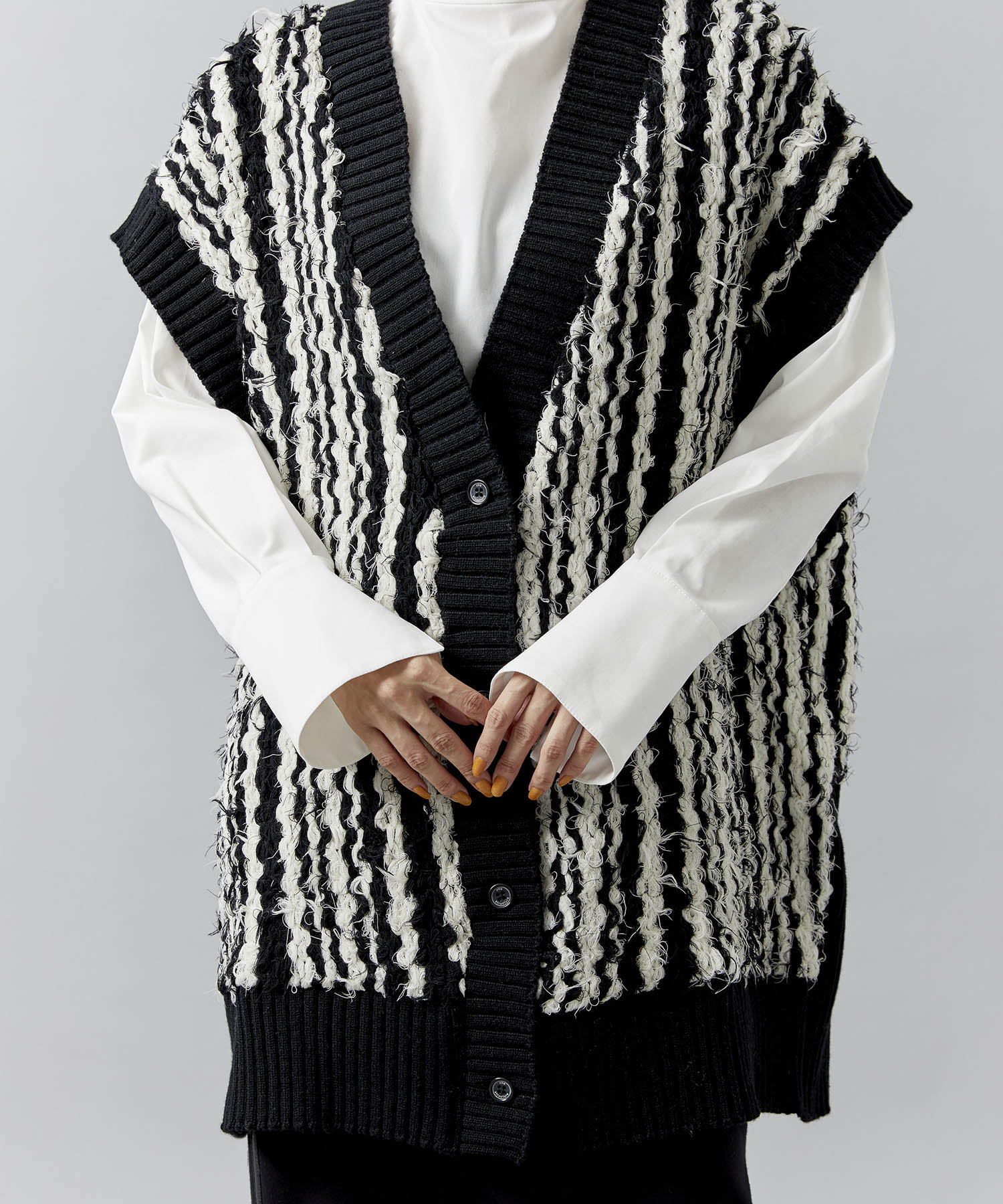 最終値下22AW新作rito structure Inlay Knit Vest tivicr.com