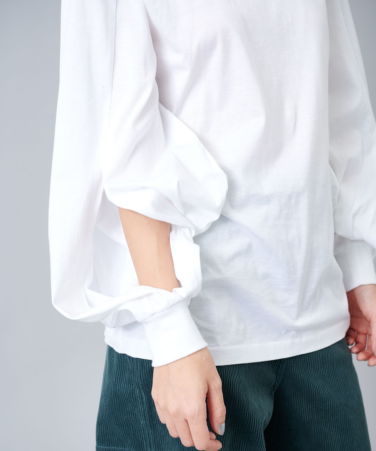 toga pulla Silket jersey gathered sleeve