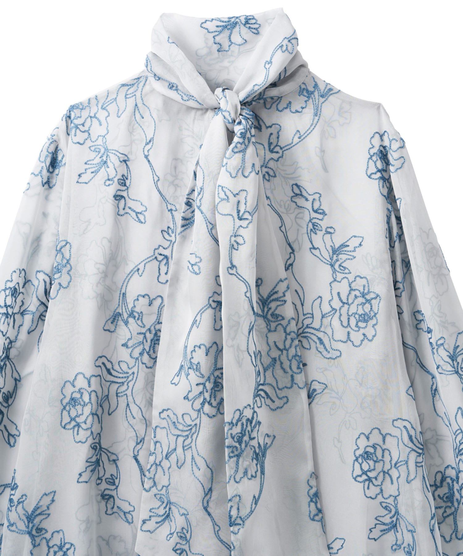 embroidery sheer blouse KnuthMarf