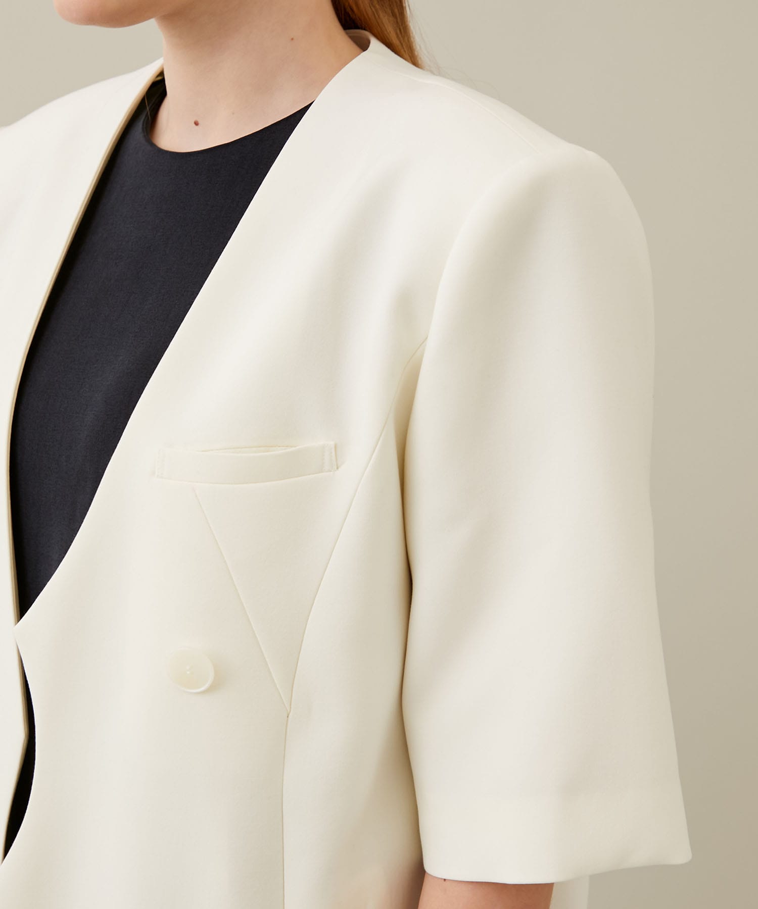 Lidia asymmetric JK OW(2 OFF WHITE): AKIRANAKA: WOMENS