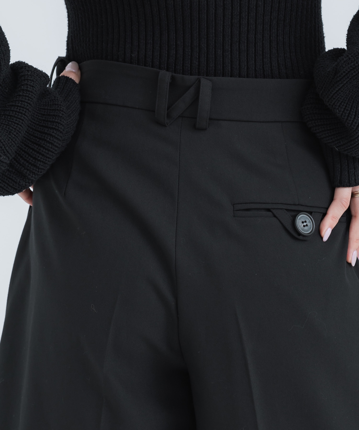 Tailored Half Pants(2 BLACK): STUDIOUS: WOMENS｜ STUDIOUS ONLINE