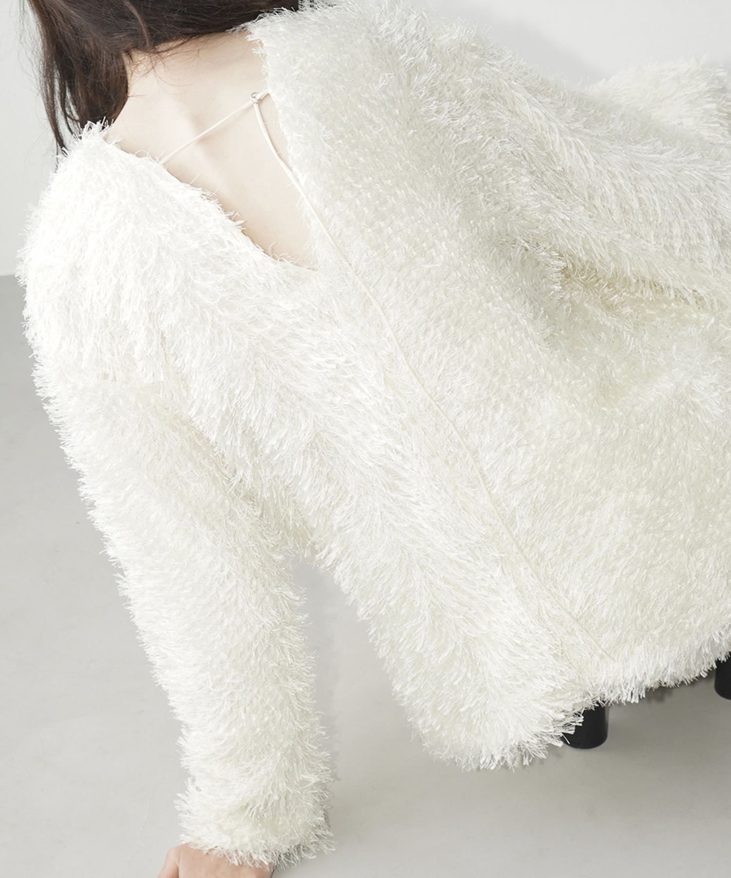 W FACE FRINGE TOPS(1 IVORY): CLANE: WOMENS｜ STUDIOUS ONLINE公式