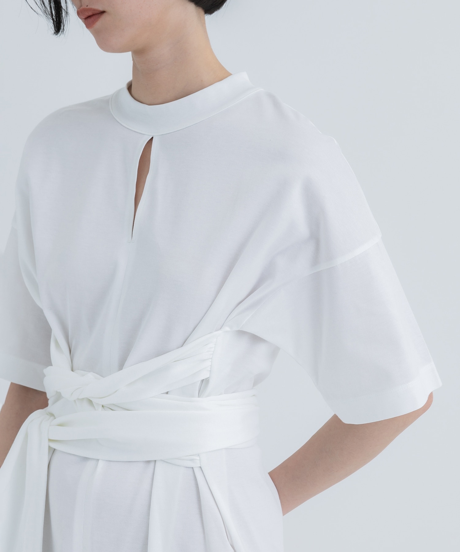 Suvin Cotton Jersey Dress(1 WHITE): Mame Kurogouchi: WOMENS