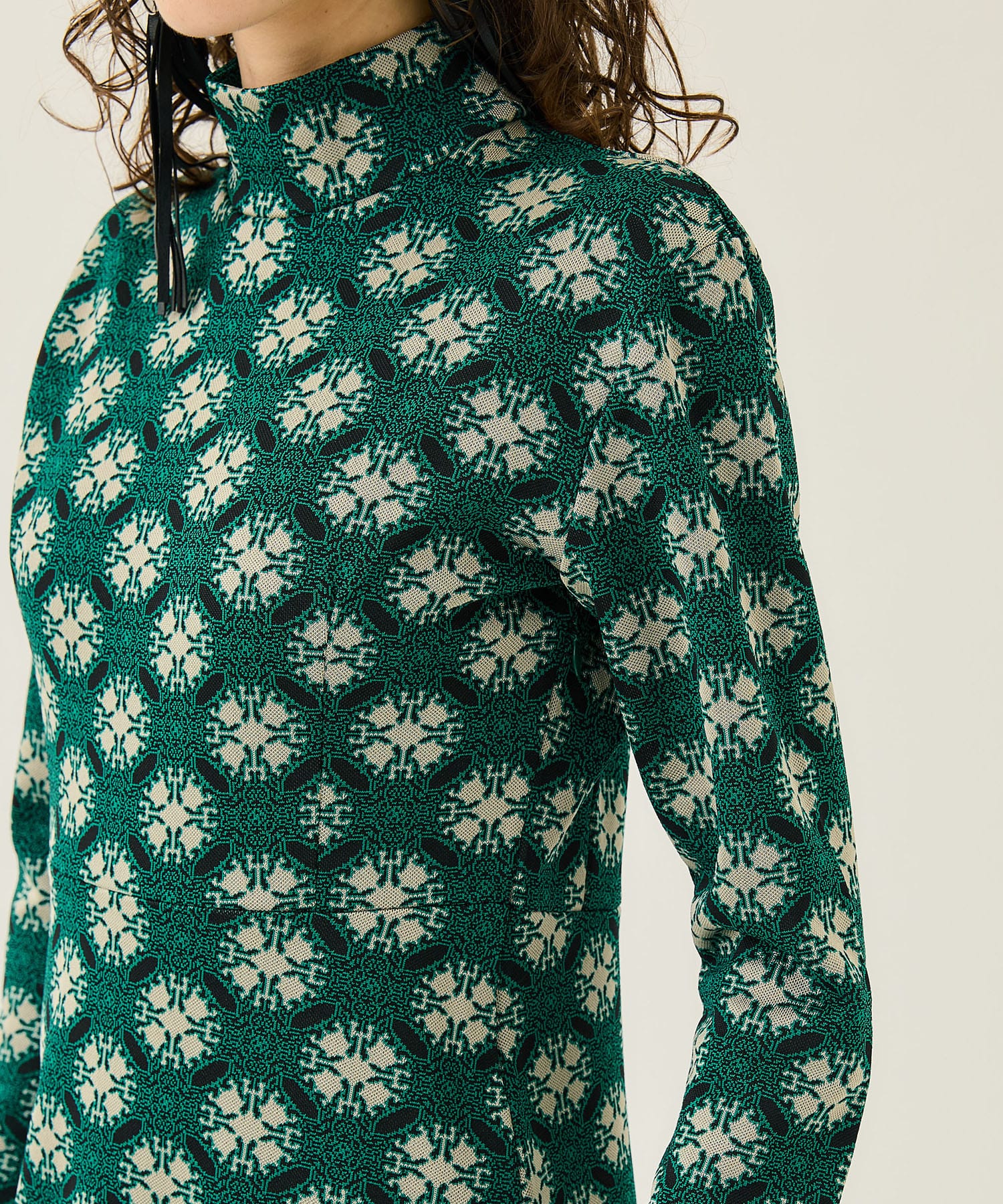 jacquard flare OP(1 GREEN): FUMIE=TANAKA: WOMENS｜ STUDIOUS ONLINE