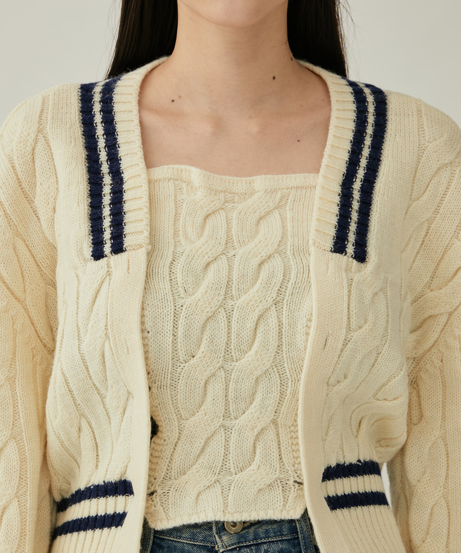Stomacher Tilden Sweater(36 WHITE): YOHEI OHNO: WOMENS｜ STUDIOUS ...