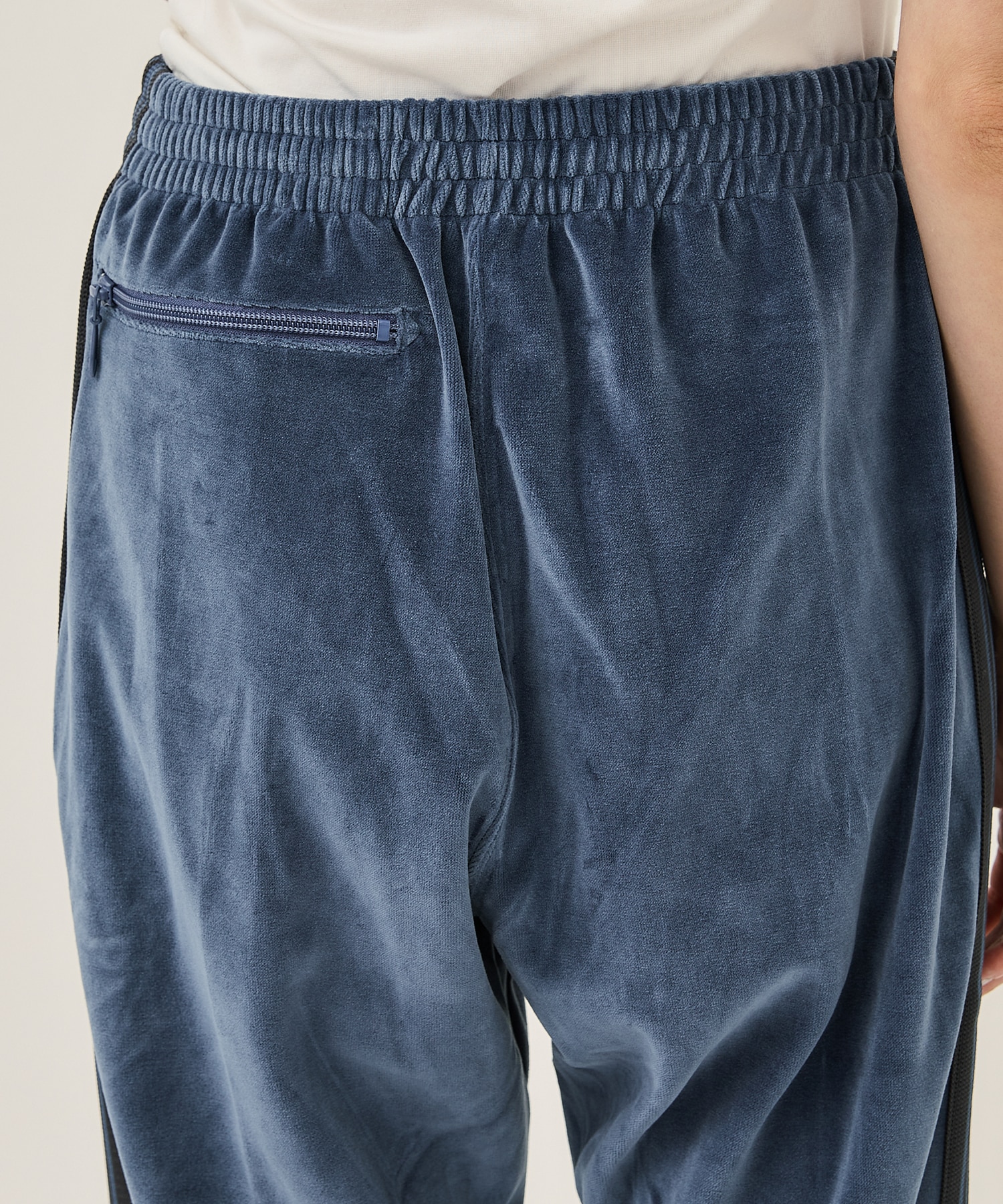 Narrow Track Pant - C/Pe Velour(XS BLUE): Needles: WOMENS