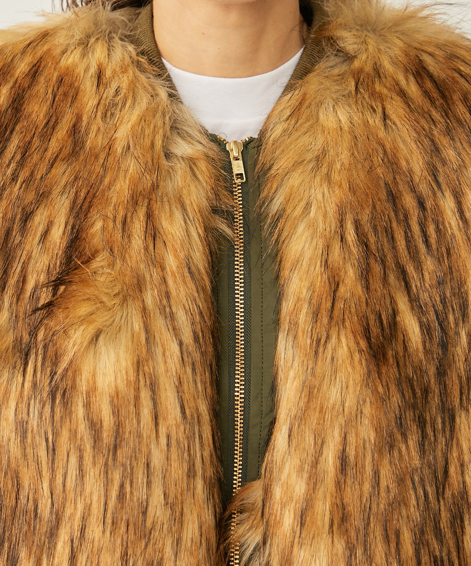 Fur zip blouson TOGA