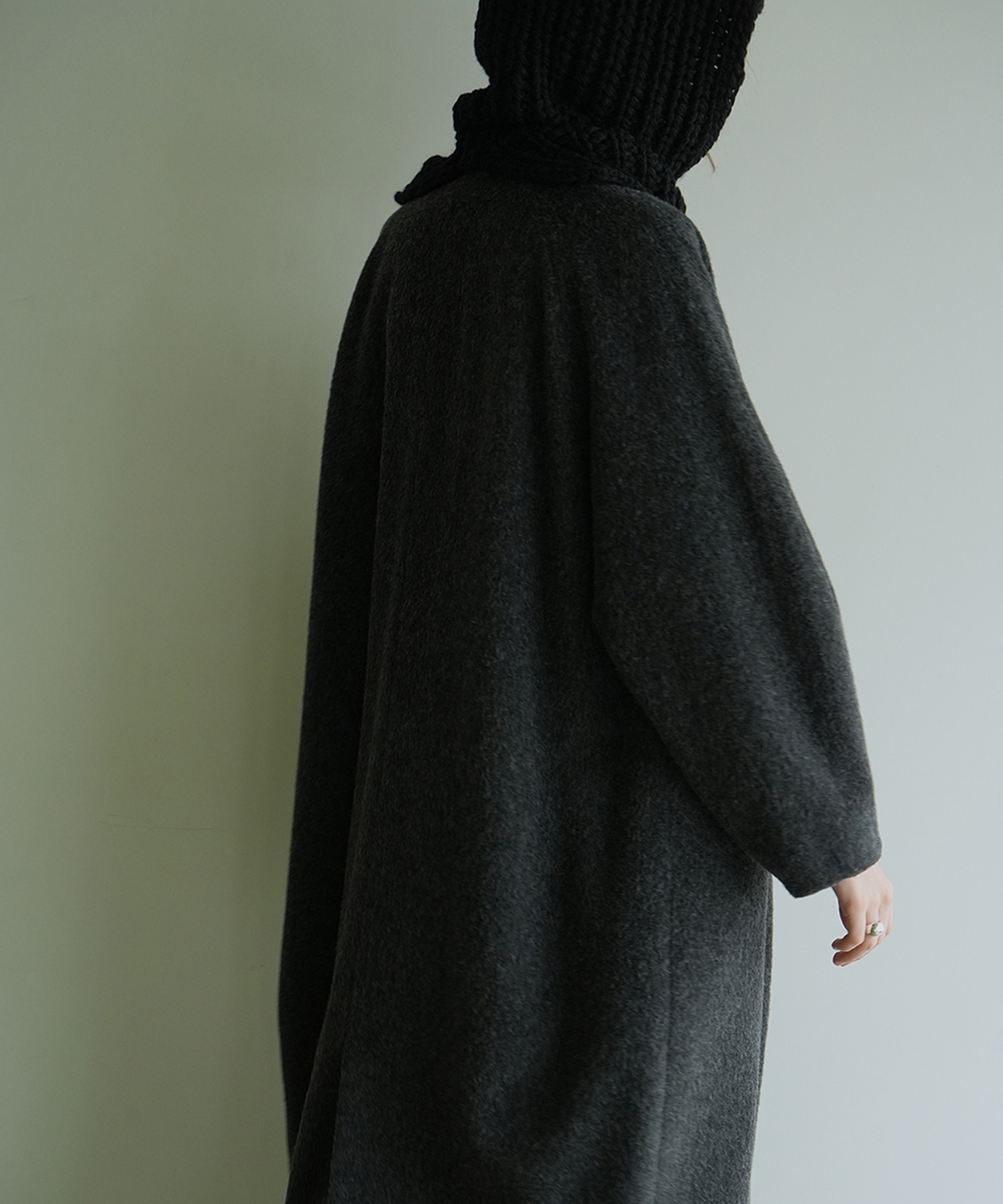 DOUBLE WOOL LONG COAT(0 DARK GREY): CLANE: WOMENS｜ STUDIOUS