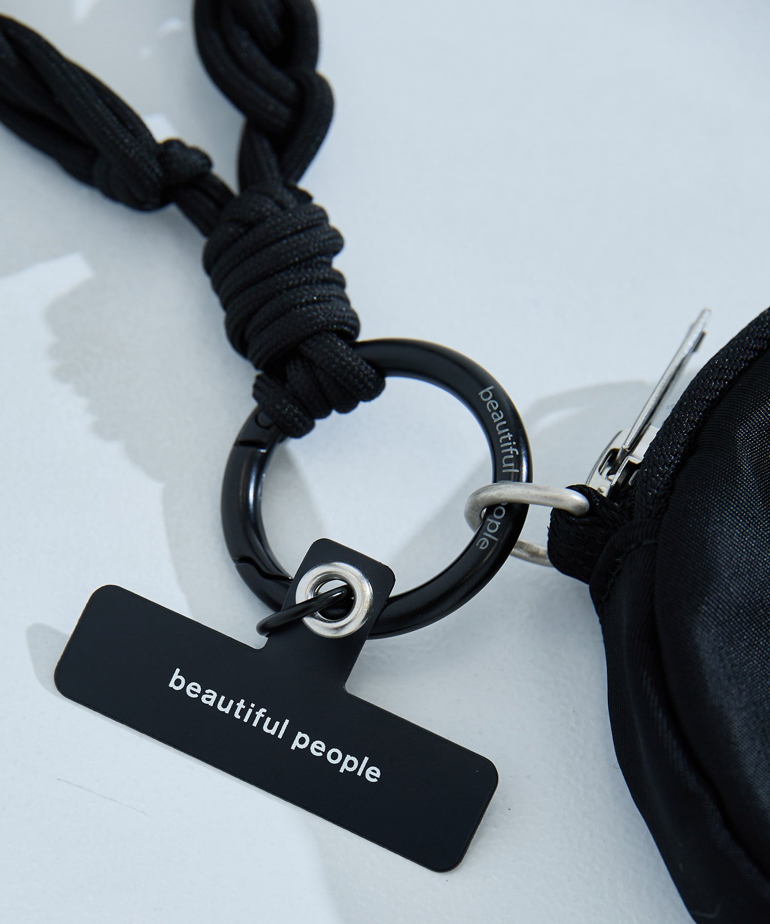 別注ナイロンストラップポーチ(FREE BLACK): beautiful people: WOMENS ...