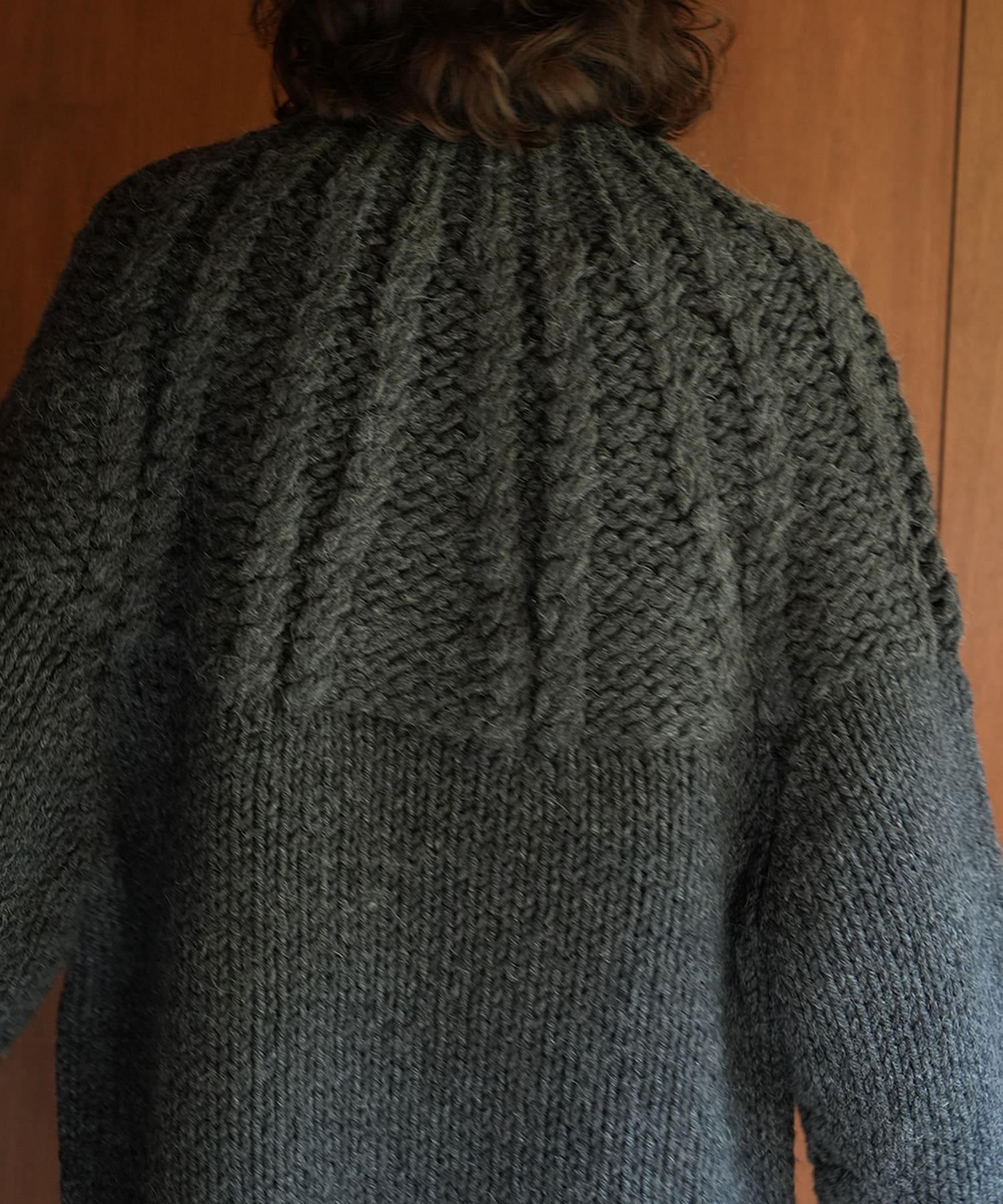 CHUNKY CABLE HAND KNIT TOPS(1 GREY): CLANE: WOMENS｜ STUDIOUS