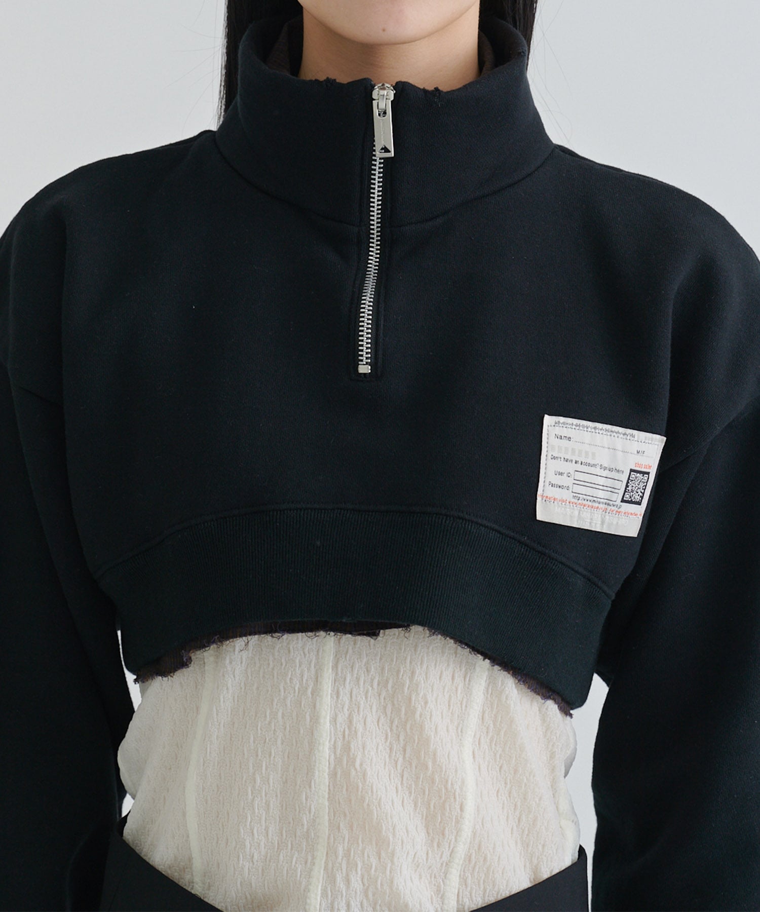 CROPPED LAYERED PULLOVER Maison MIHARA YASUHIRO