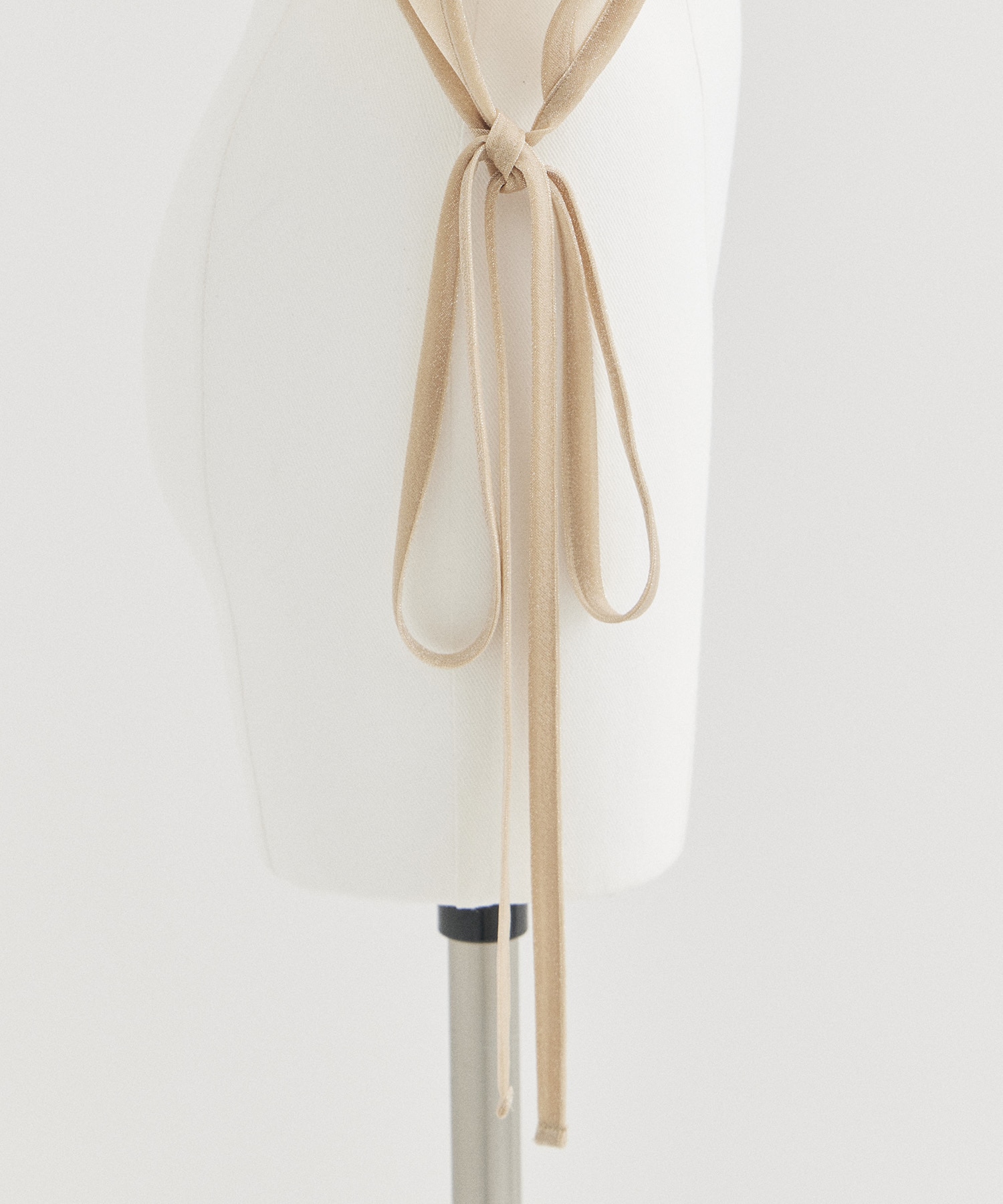 Lame Jersey Cropped Sheer Top Mame Kurogouchi