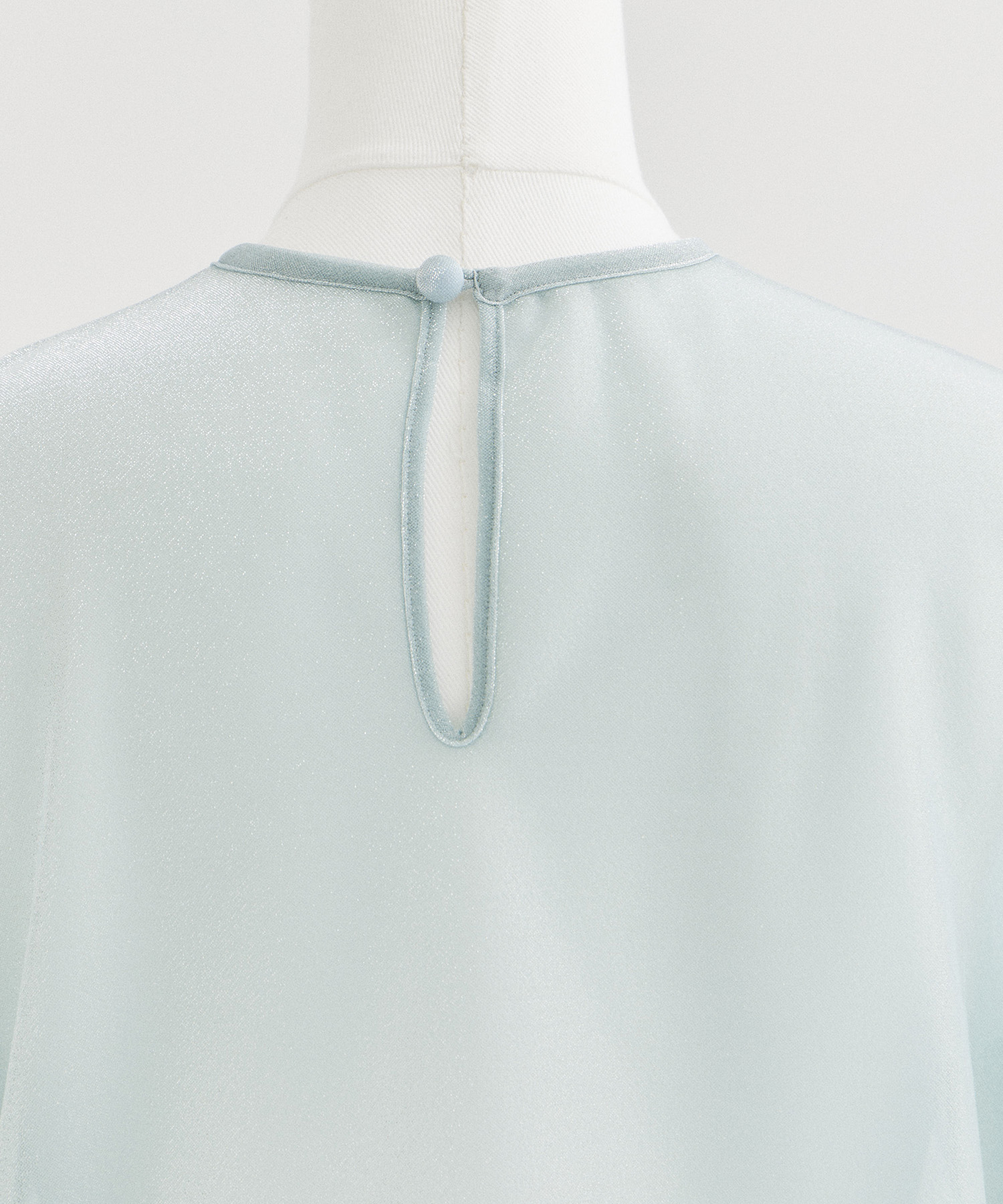 Lame Jersey Cropped Sheer Top Mame Kurogouchi