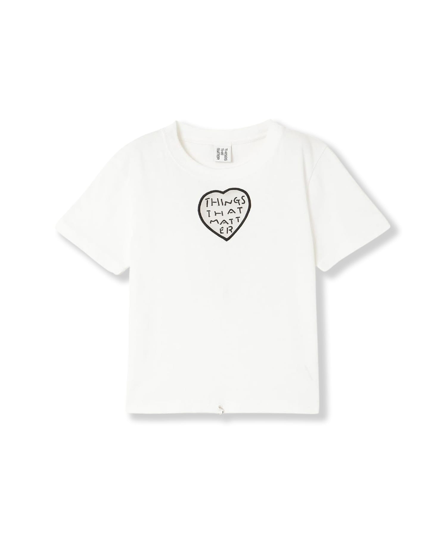 TONDABAYASHI RAN × HEART CROPPED T-SHIRT THINGS THAT MATTER