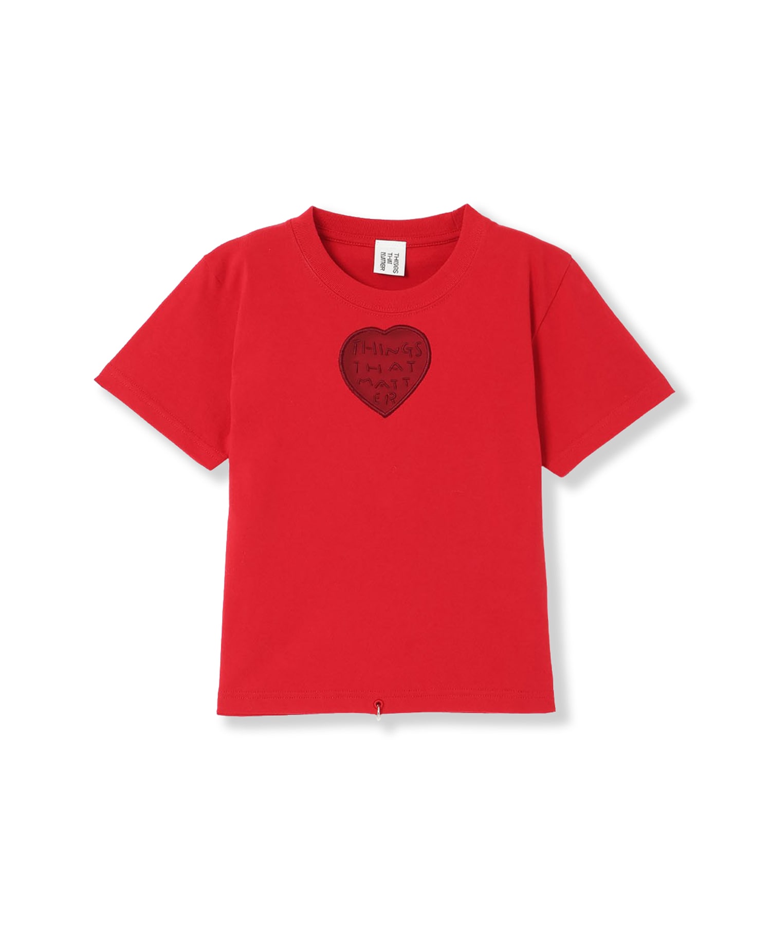 TONDABAYASHI RAN × HEART CROPPED T-SHIRT THINGS THAT MATTER